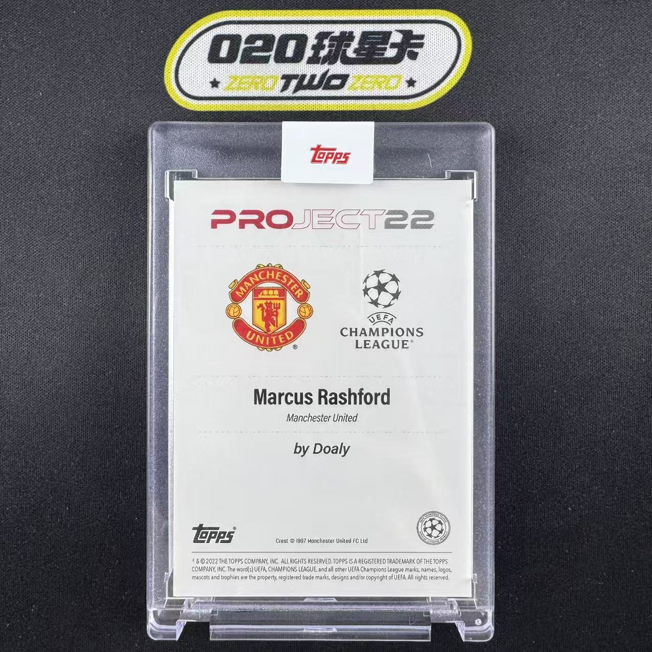 2022 Topps Project 22 Marcus Rashford 艺术家联名油画 马库斯 拉什福德 漫画 原封砖 曼联(OSORA)