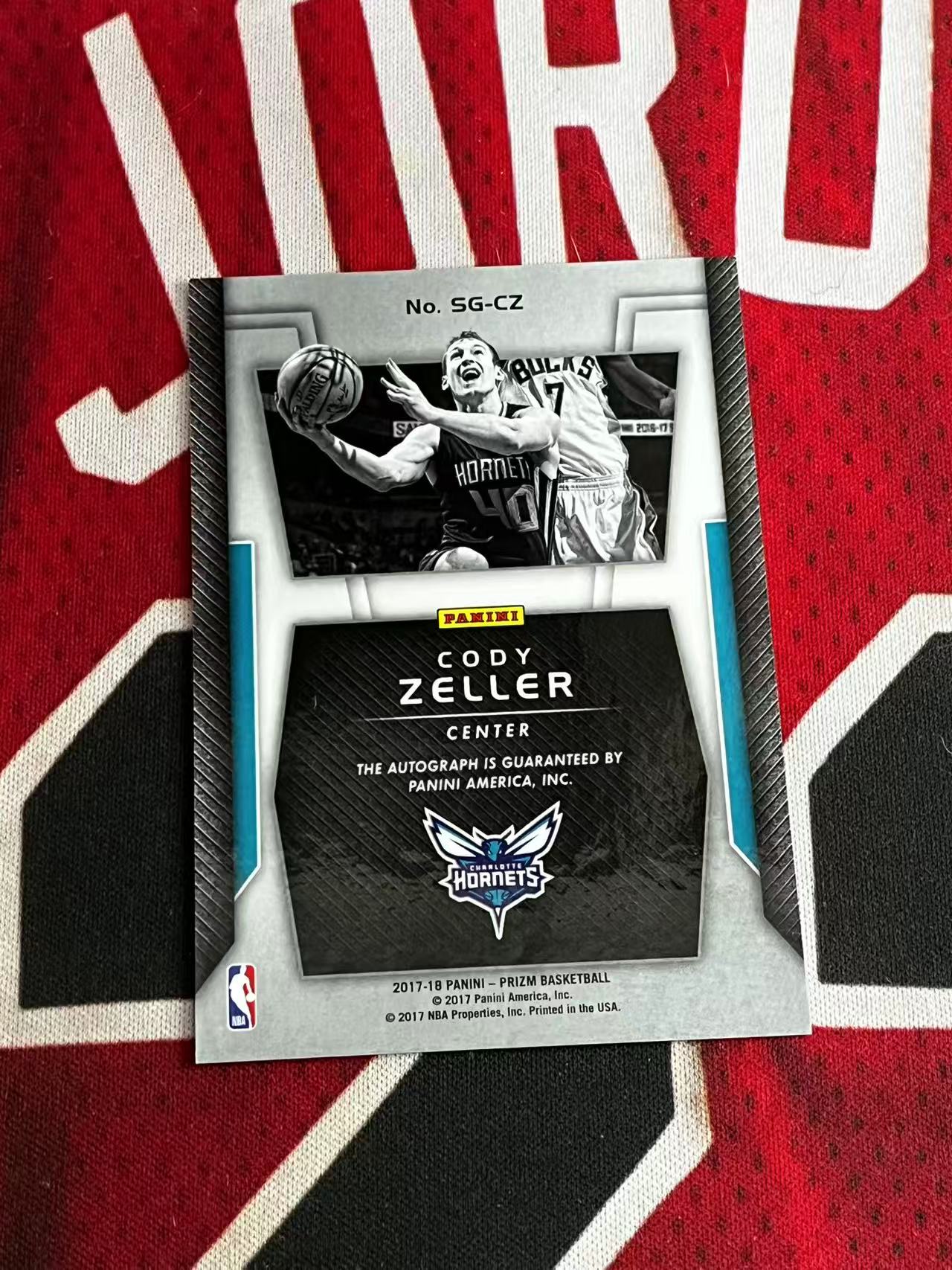 【接寄拍费率低至5%含卡淘手续费】2017-18 PANINI PRIZM PZ系列 黄蜂 科迪泽勒 签字卡 背号签 专收凑套必备【烂臭嘴拍卖】