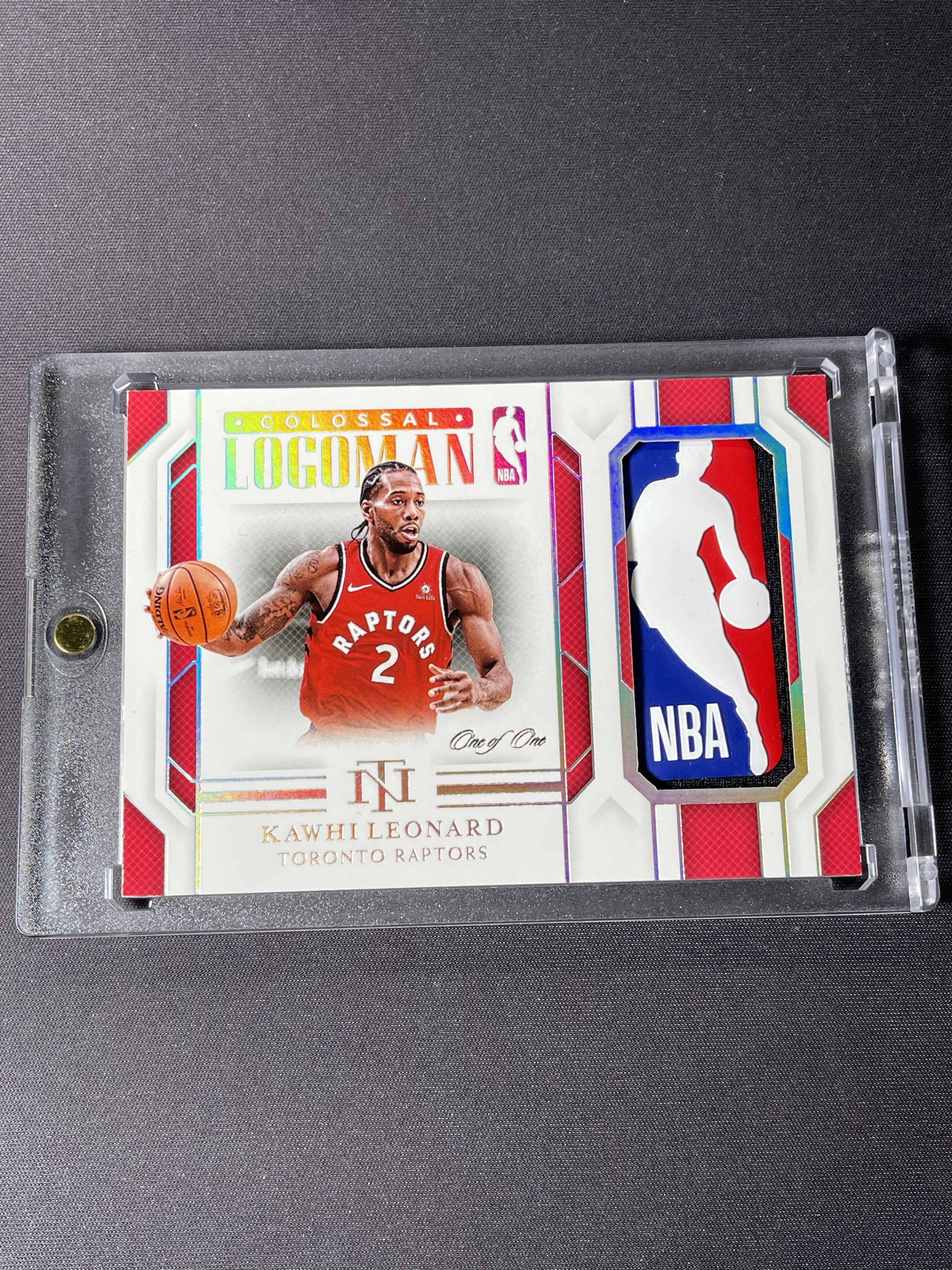 2018-19 Panini National Treasures Leonard 國寶 猛龍 科懷倫納德 卡哇伊萊昂納德 Colossal Logoman 1/1 1of1編 白金閃「老夫子」肯德基