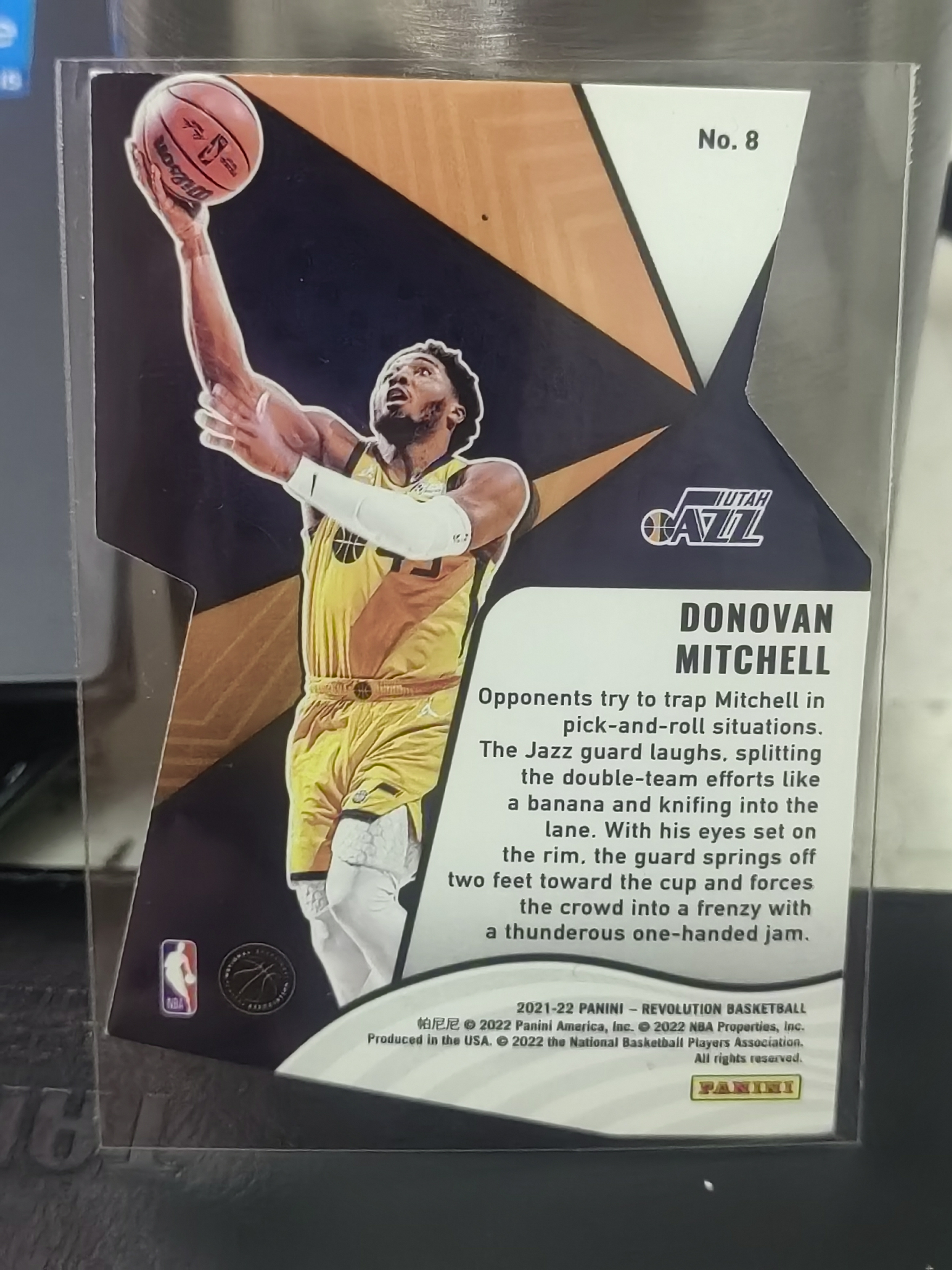 2021-22 Panini Revolution Donovan Mitchell 革命 多诺万 米切尔 爵士 异形 切割 Select 篮 白边白角 不保卡品 卡品如图