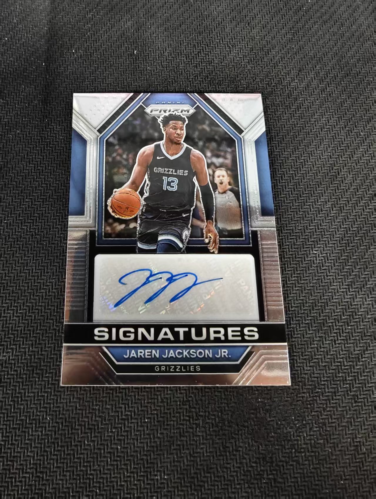 【汽水拍卖】2022-23 Panini Prizm Jaren Jackson Jr. PZ 灰熊 小杰伦 杰克逊 JJJ 签字 瑕疵如图
