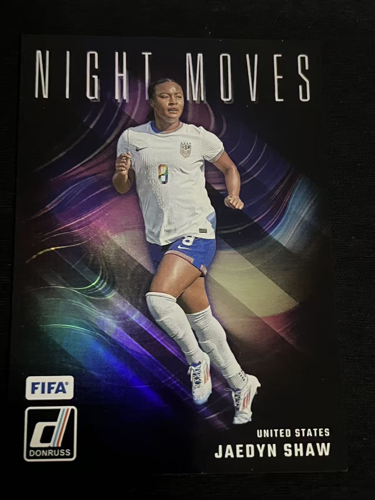 2024-25 Panini Donruss jaedyn shaw 美国女足 杰丁-肖 Night Moves 夜行者特卡 大比例