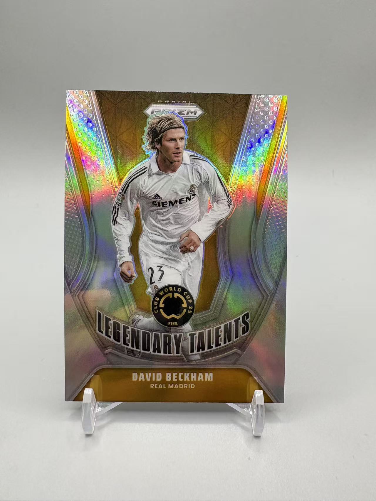 2025 Panini Prizm David Beckham 【灰灰代拍】全新世俱杯PZ 皇马 贝克汉姆 传奇天赋 小贝 银折 不带编 随无