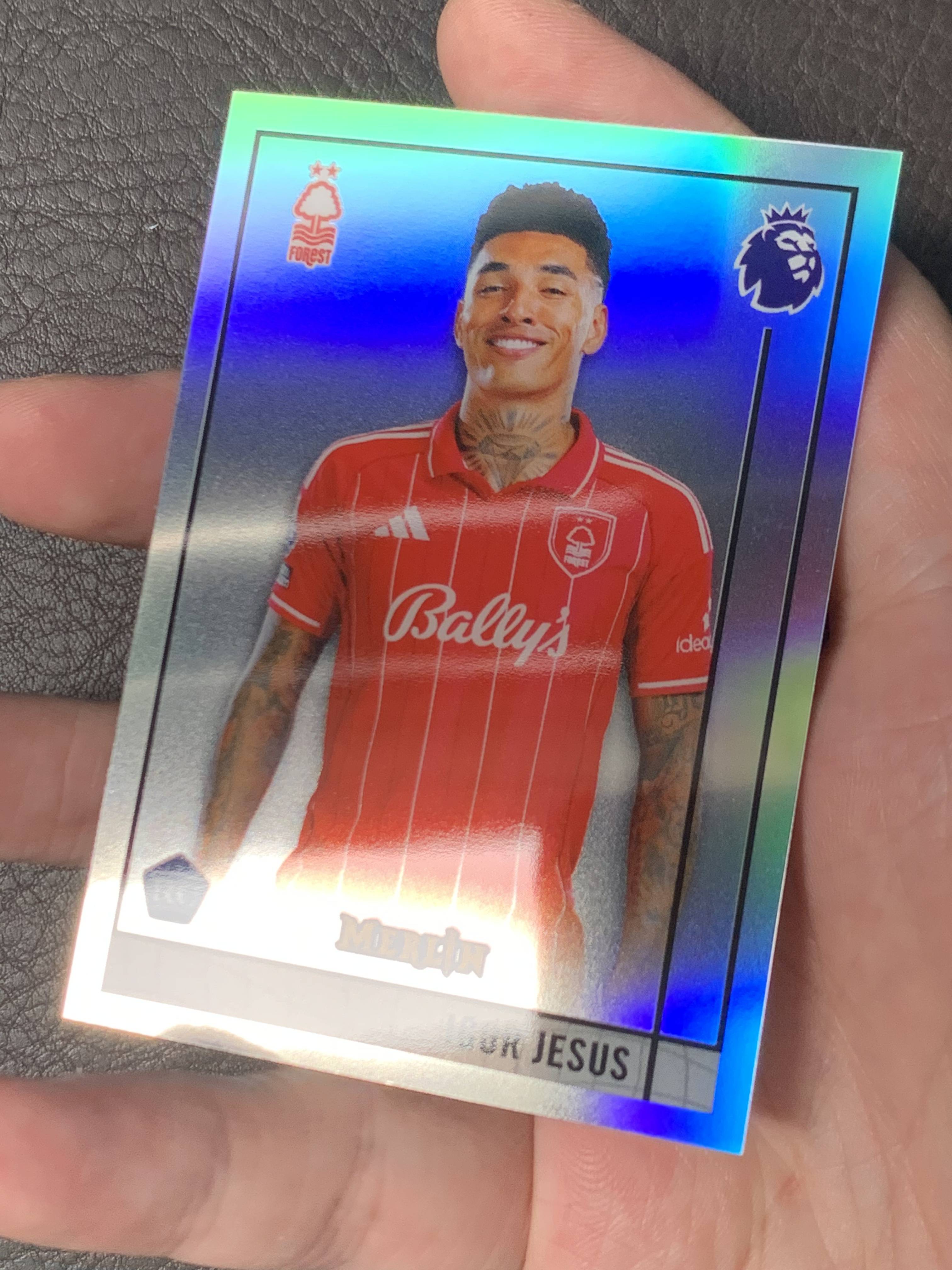 2026 Topps Merlin Jesus #M-39 梅林 复古折 银折 RC 诺丁汉森林 热苏斯 大比例 SSP