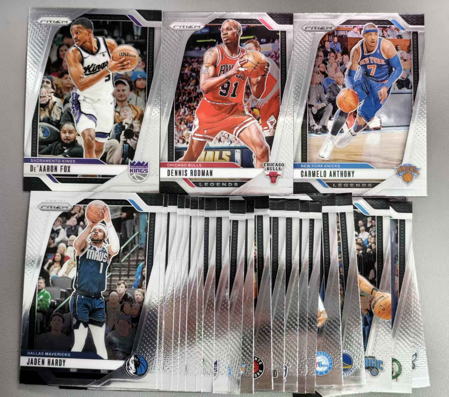 【阿泽代卖】2024-25 Panini Prizm Pz 达龙福克斯 罗德曼 卡梅隆安东尼 杰登哈迪 斯科蒂巴恩斯 等 24张好人lot 选图巨帅 卡品如图 介意勿拍-tall