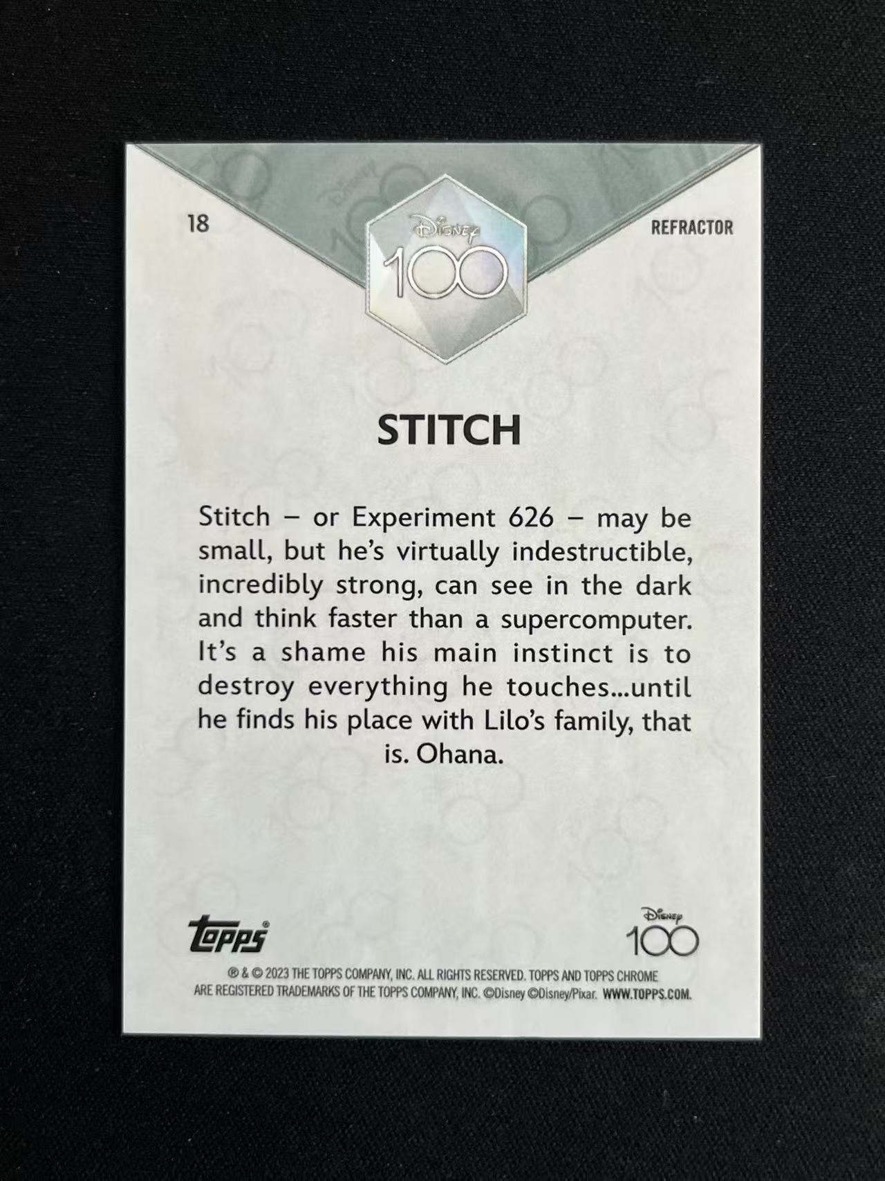 【长安代卖 截标预付80%】2023 Topps Chrome Disney 迪士尼 100周年 元年 TC 迪士尼 Stitch 史迪仔 史迪奇 星际宝贝 正银折 折射 实卡好看 收藏必备 微瑕看大图 第二张【爆金米奇】(S)(J)