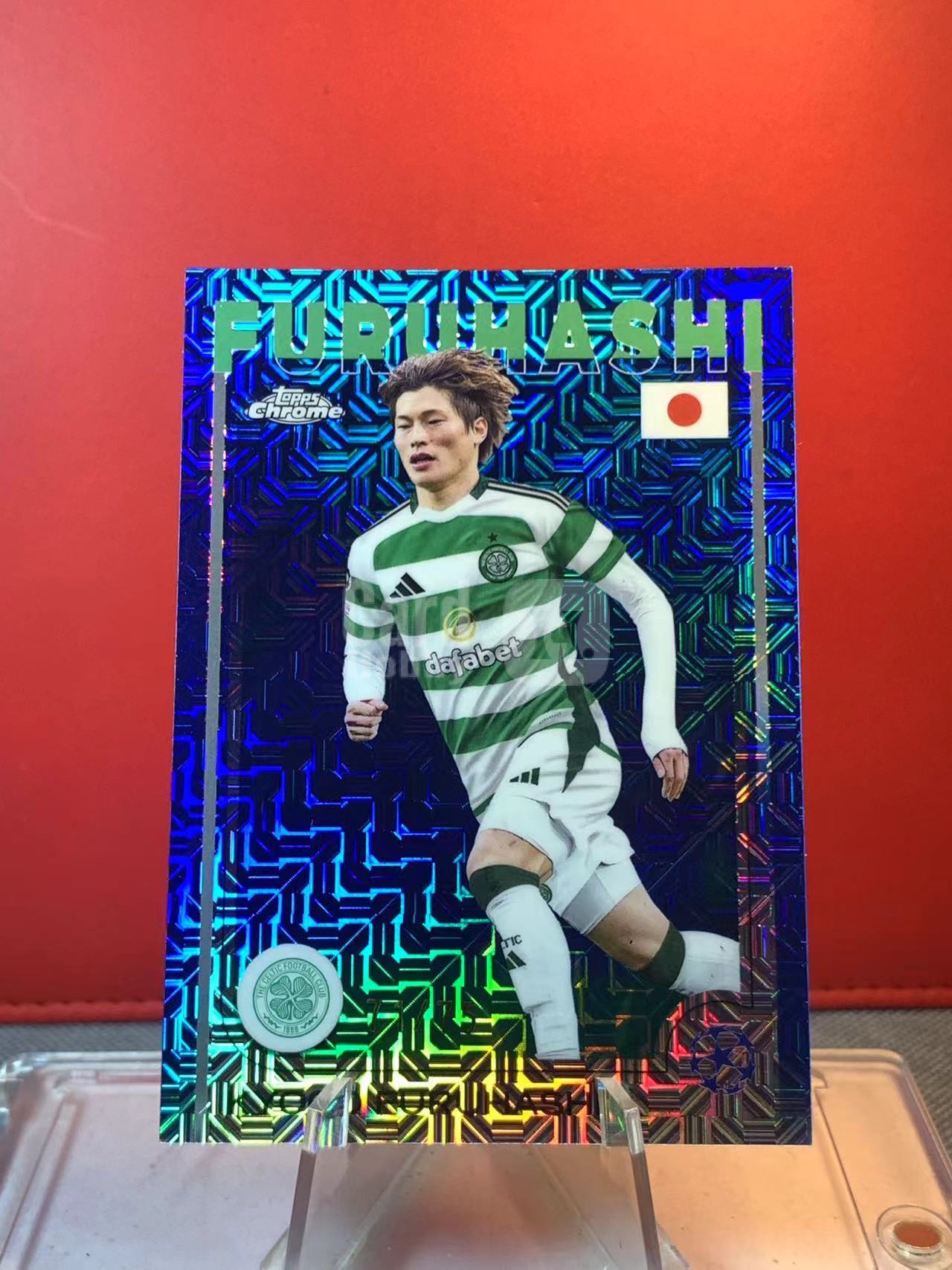 (詹叔代拍)2025 topps Chrome kyogo furuhashi 欧冠 凯尔特人 日版 古桥亨梧 蓝mojo 折射 71/75编 顺丰寄付 泰山