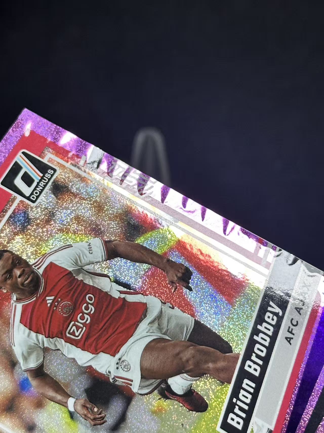 2023-24 Panini Donruss Brian Brobbey 【哆哆卡社】布赖恩·布罗贝伊 紫折 荷甲 杜蕾斯系列 受潮瑕疵卡 收藏必入 卡品如图