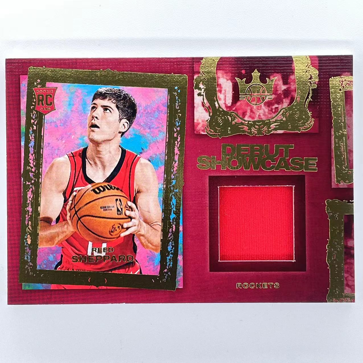 T 2024-25 Panini Court Kings Reed Sheppard RC 里德 谢泼德 火箭 探花 未来可期 新秀 油画 球衣物料 Debut Showcase 金版 轻印如图 BM094
