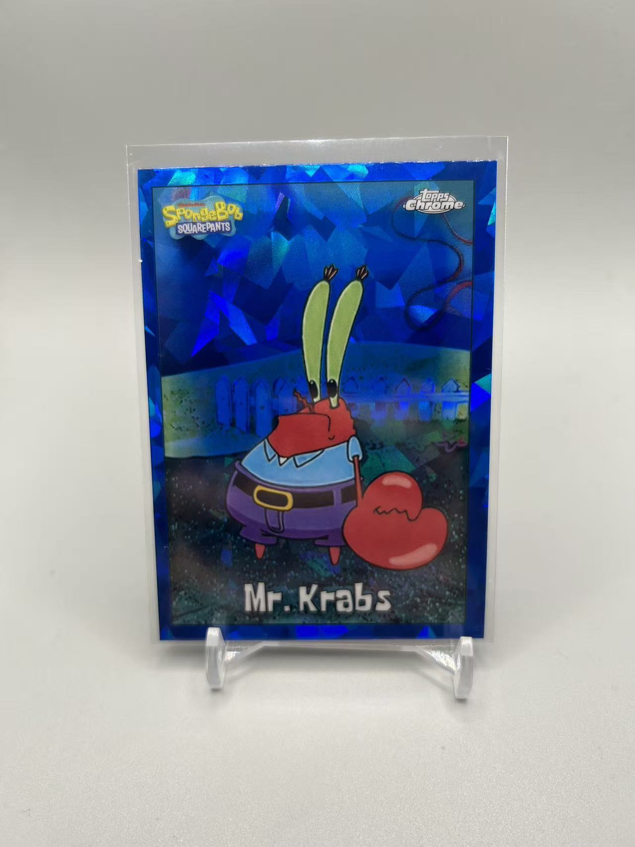 2025 Topps SpongeBob SquarePants mr crabs 【灰灰代拍】蓝宝石 chrome 海绵宝宝 蟹老板 base 疯