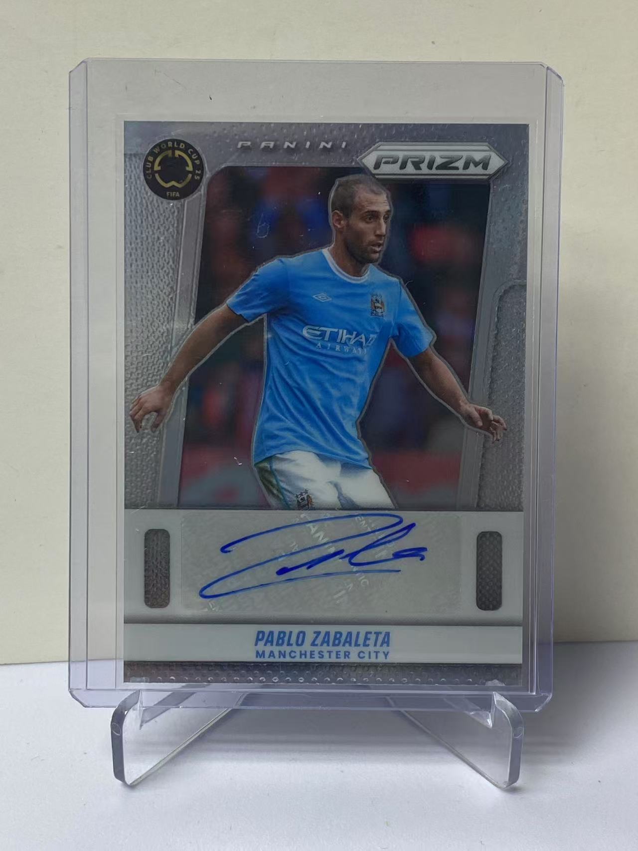 2025 Panini Prizm Pablo Zabaleta 世俱杯PZ 曼城 巴勃罗 萨瓦莱塔 签字 墨迹如图 收藏必备 卡品如图 9527