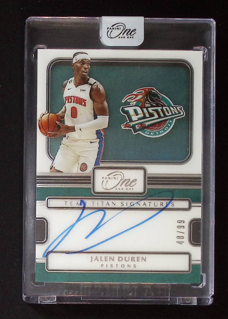 2022 23 Panini One and One Jalen Duren 杰伦杜伦 新秀 签字 卡签 48 99编 活塞 潜力无限 未来全明星 原封砖 卡品如图 han 斯巴达 卡淘