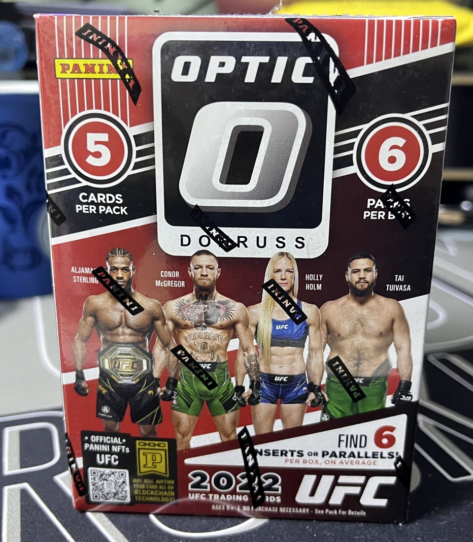 2022 Donruss Optic Blaster UFC 老米拍卖EV048 原封塑封未拆封手雷盒 每盒6包 每包5张 搏好人59编平行1编爆金签字等 顺丰到付 第一盒 珍贵