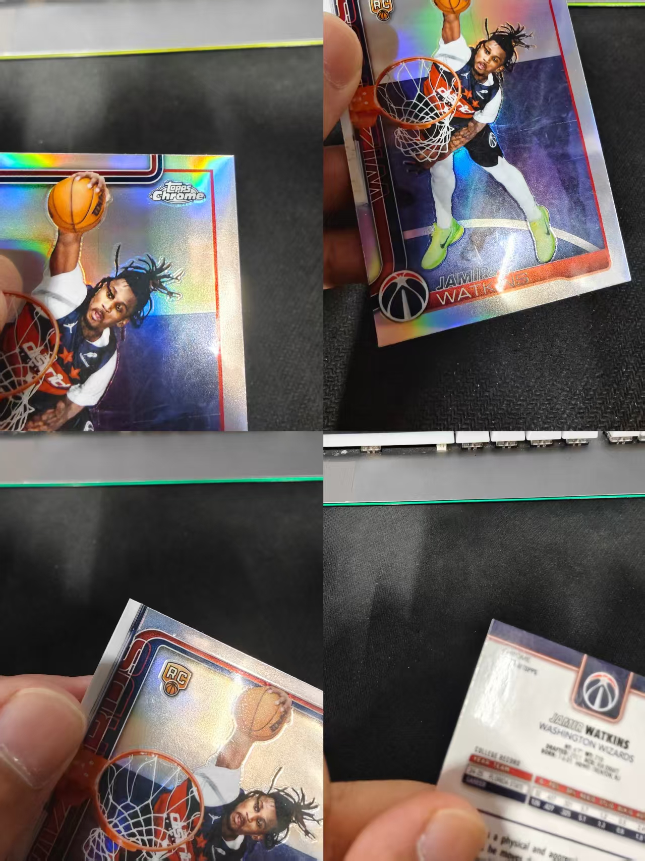 2026 Topps Chrome Update Jamir Watkins RC TCU系列 奇才 贾米尔·沃特金斯 新秀 银折 瑕疵如图