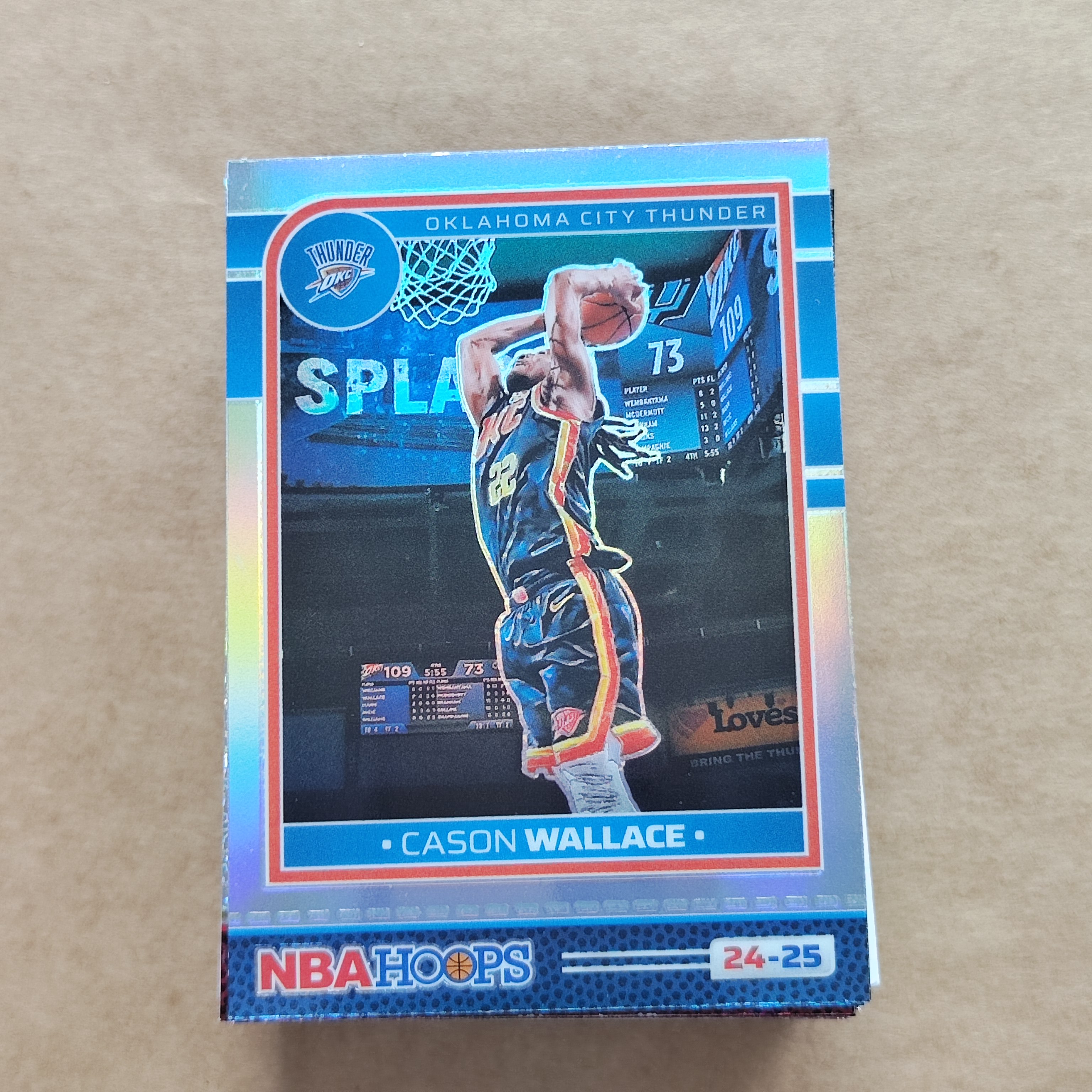 2024-25 【HADE拍卖-免费上拍/回款快】 NBA Hoops Cason Wallace 凯森 华莱士  银折   硬卡  单卡base/ZKB111