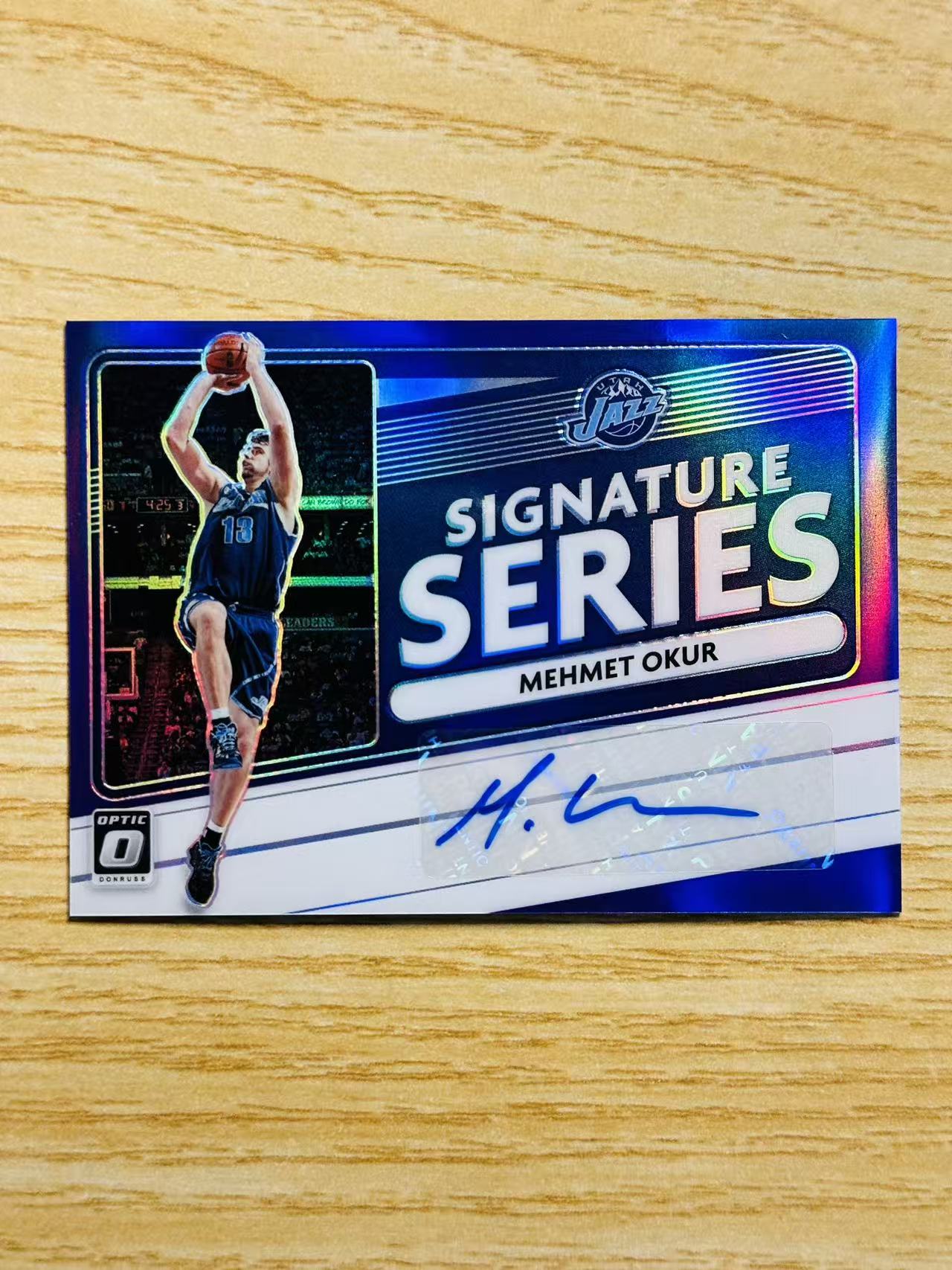 2020-21 Panini Donruss Optic Mehmet Okur #SS-MEH 梅米特 奥库 爵士 签字 紫折 ss签 横版