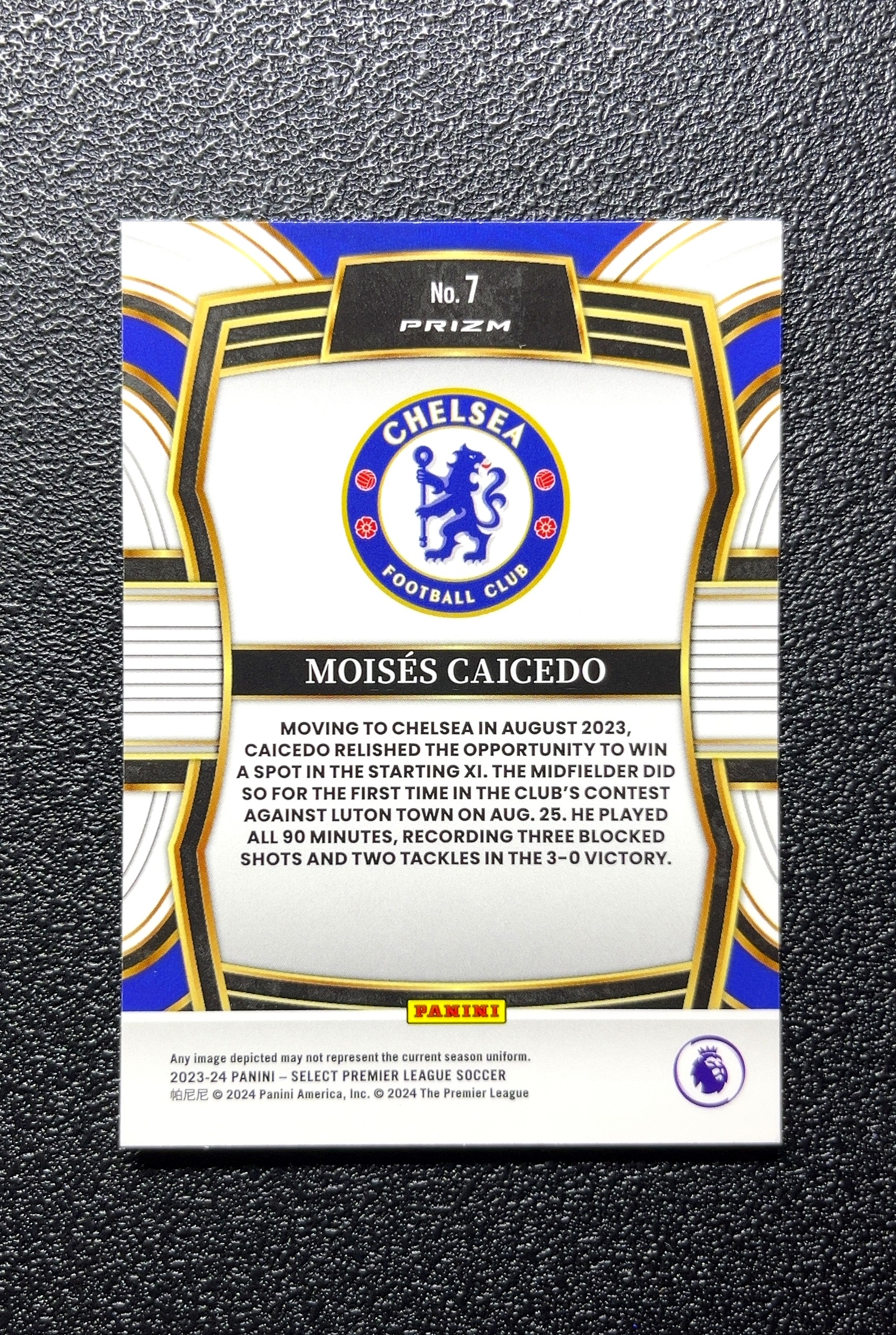 【小白1%代卖】2023 Panini Select Equalizers 扳平者 Moisés Caicedo 莫伊塞斯·卡塞多 卡品如图 高价值 #7 Chelsea FC 0809