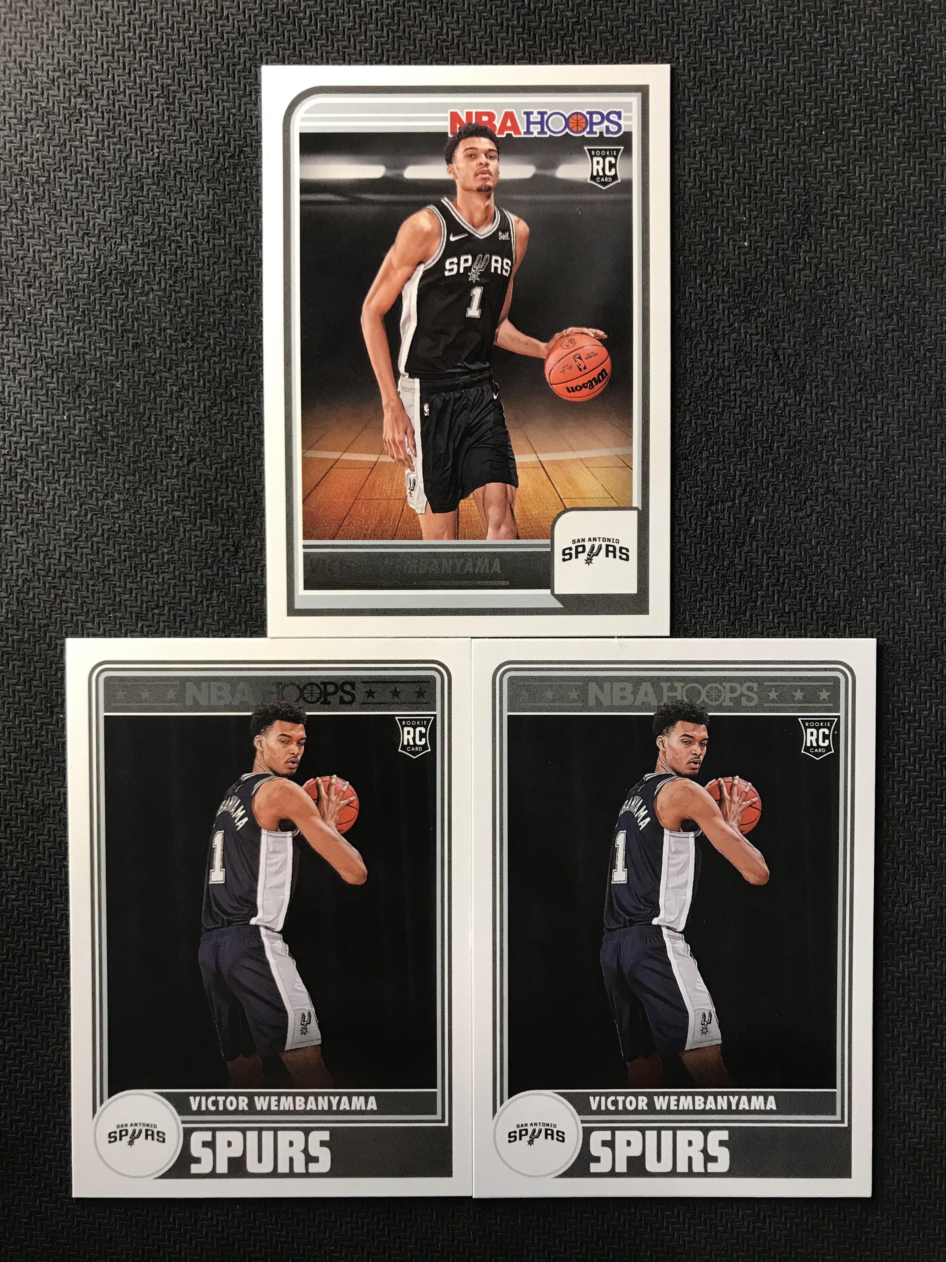 不到付【纸牌屋】2023-24 PANINI HOOPS系列 新秀RC 普特卡 base 马刺 文班亚马 Victor Wembanyama 3张 专收凑套必备【338】
