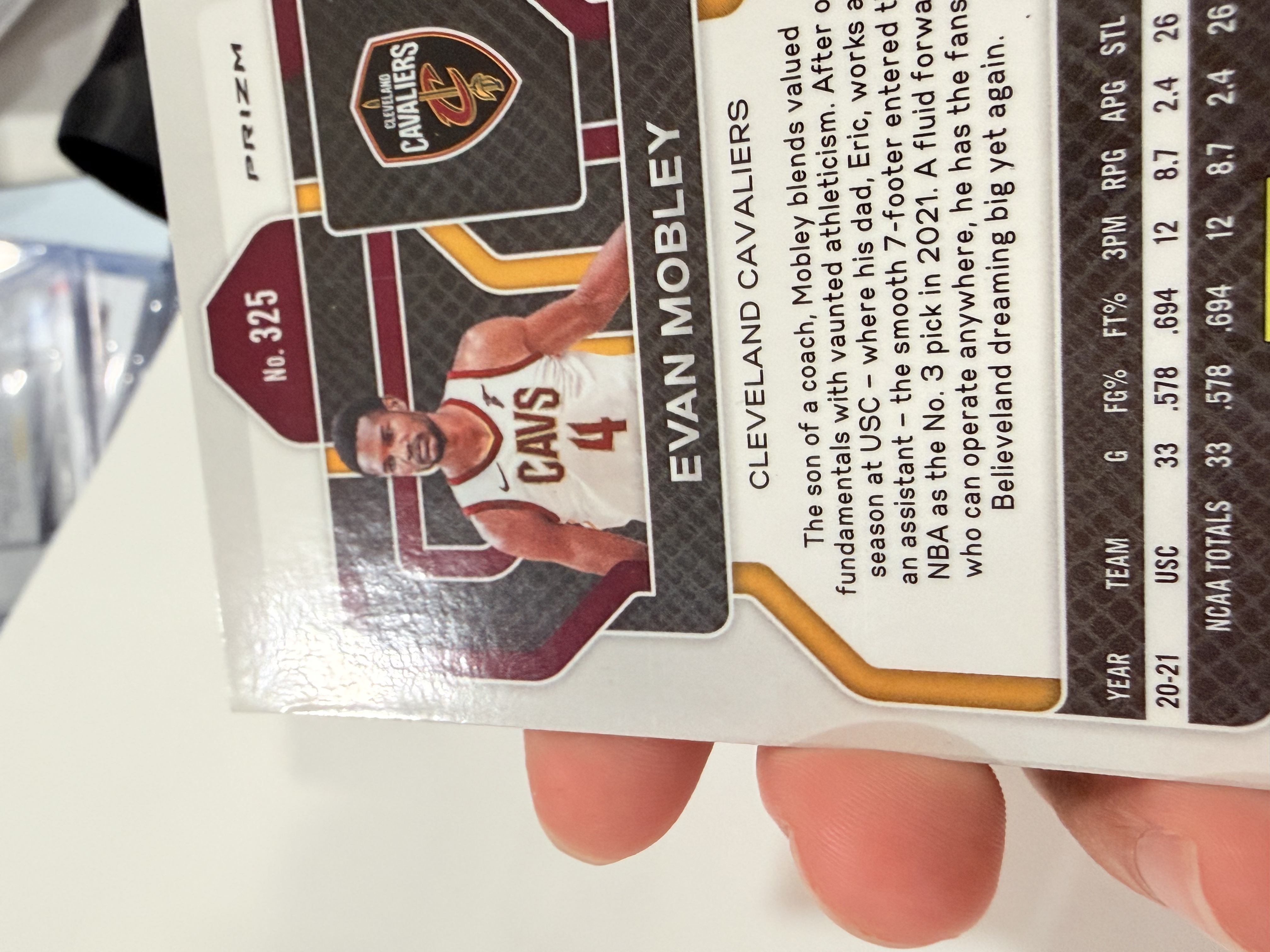 2021-22 Panini Prizm Evan Mobley RC 骑士 莫布里 莫布利 新秀pz 银折全明星 最佳阵容 DPOY 米切尔加兰搭档冲击总冠军 坎宁安格林巴恩斯萨格斯同届瑕疵细节如图