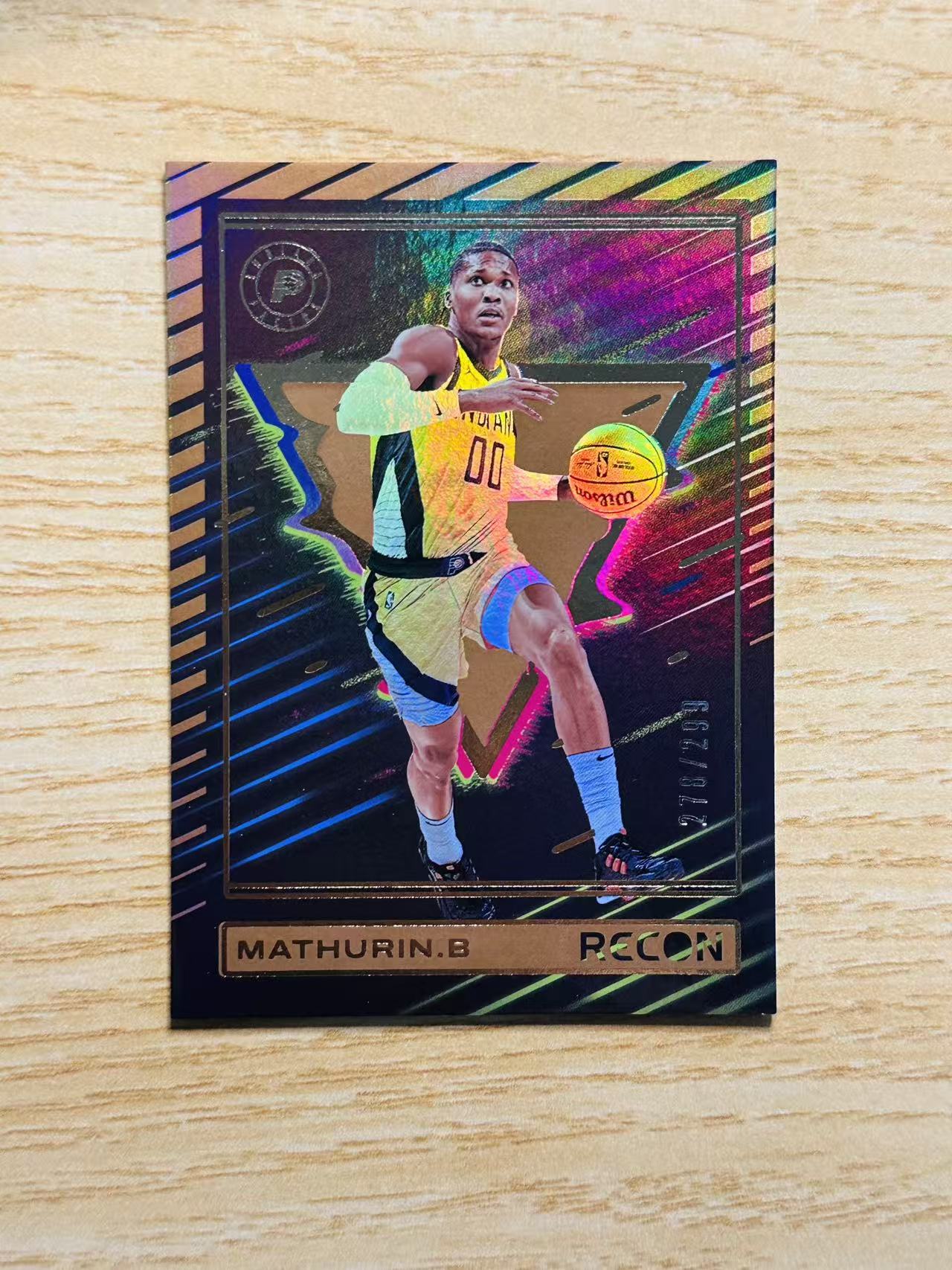 2023-24 Panini Recon Bennedict Mathurin 嘿嘿代卖 马图林 299编 折射 步行者 收藏必备