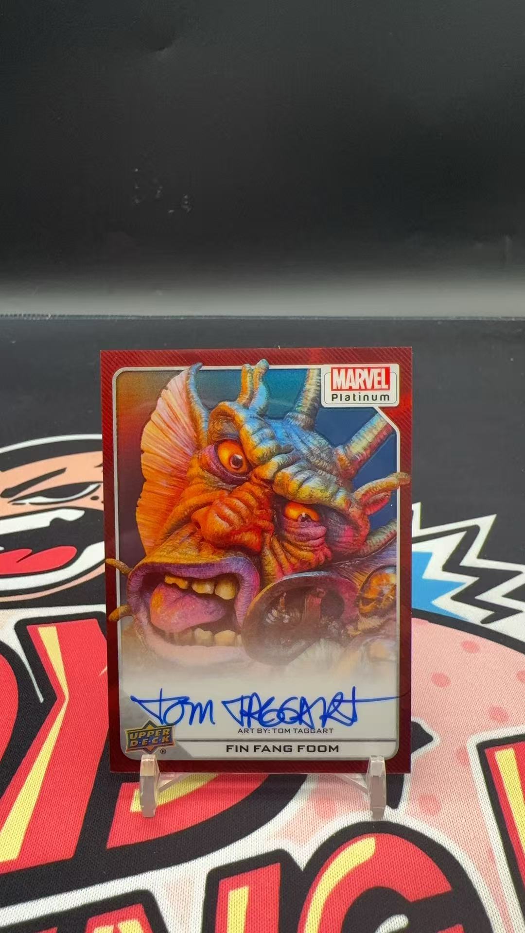 【玩具坑】2024 Upper Deck Marvel Platinum漫威 白金系列 铂金盒 红折签字 艺术家签字 非凡龙