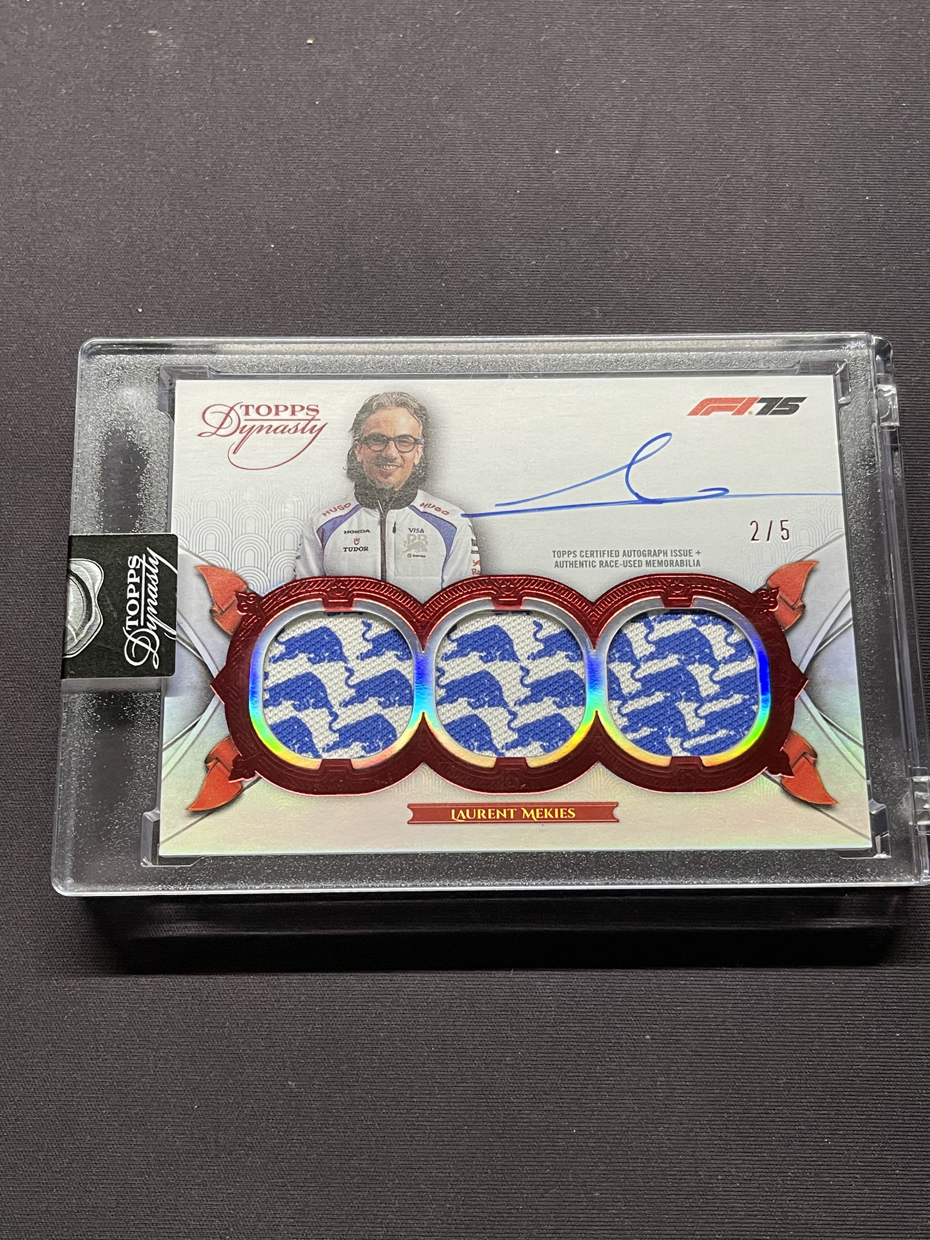 2025 Topps Dynasty Laurent Mekies F1 王朝系列 劳伦特·梅基斯 曾小红牛领队 现红牛CEO 三窗patch ...
