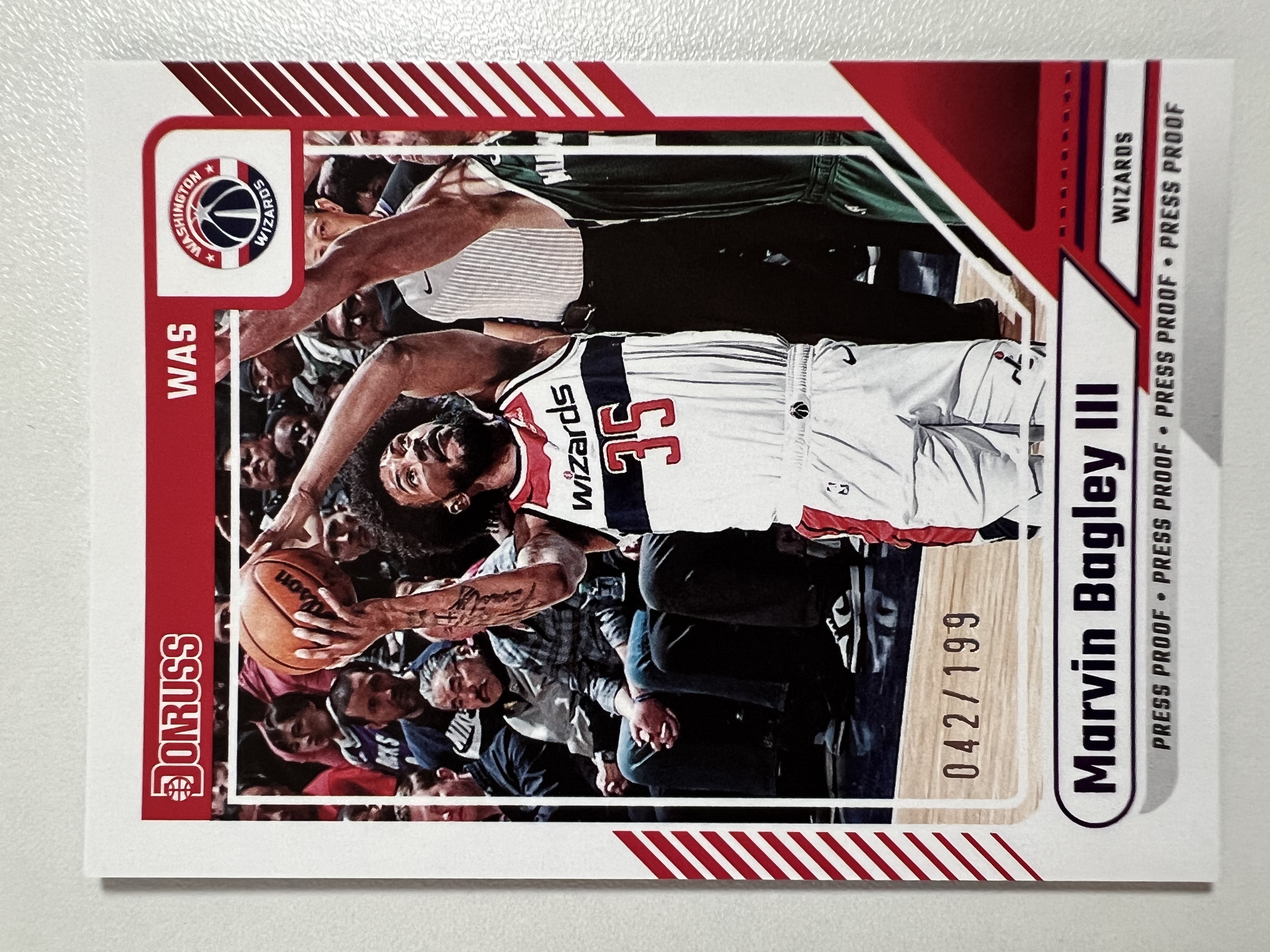 2024-25 Panini Donruss Marvin Bagley III 042/199编 马文 巴格利三世 奇才 HH02 收藏凑套 卡品如图