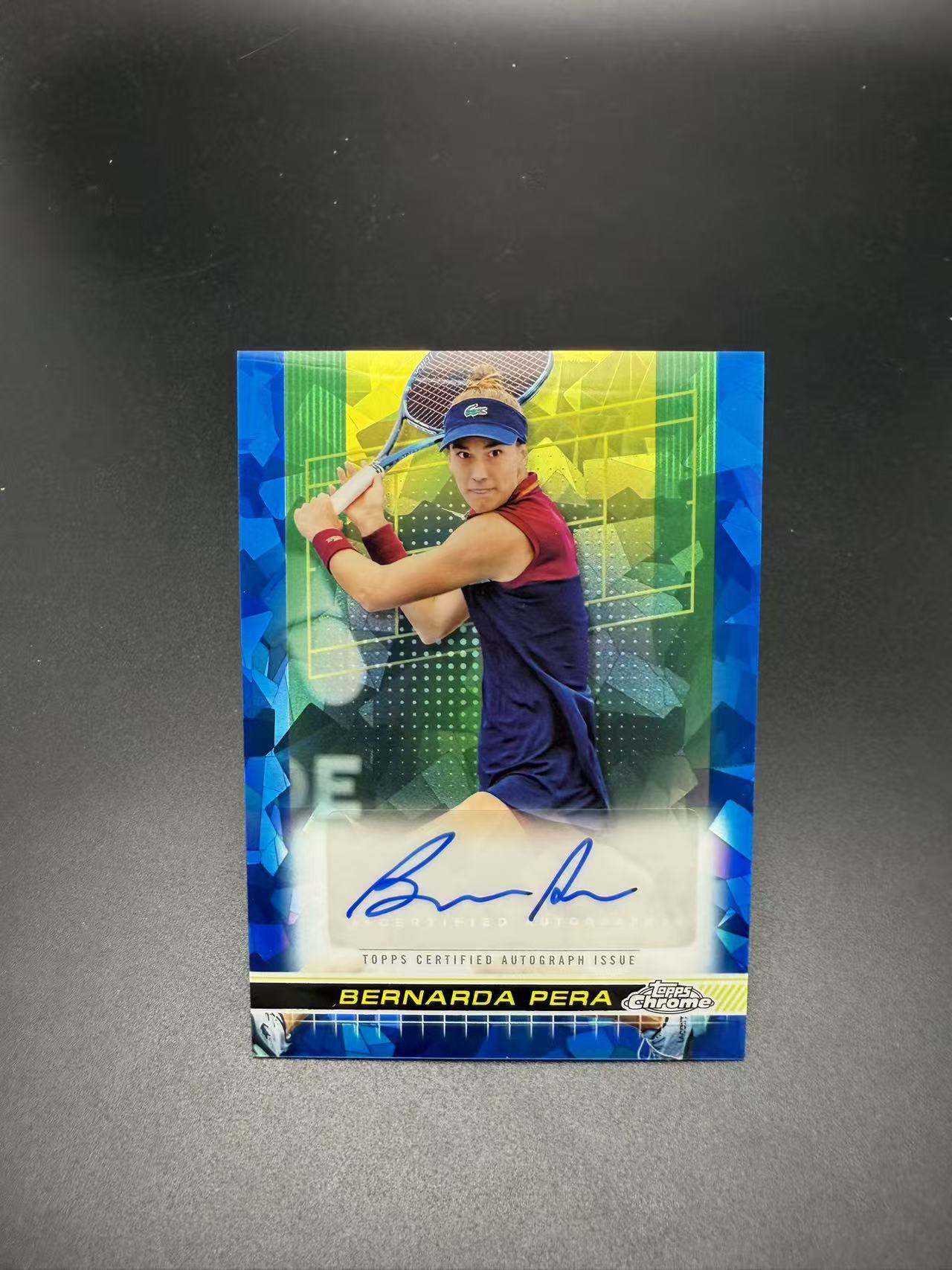 2024 Topps Chrome Bernarda Pera #TCA-BPA 伯纳达 佩拉 美国 网球 蓝折 签字 auto 专收必备 烧烤