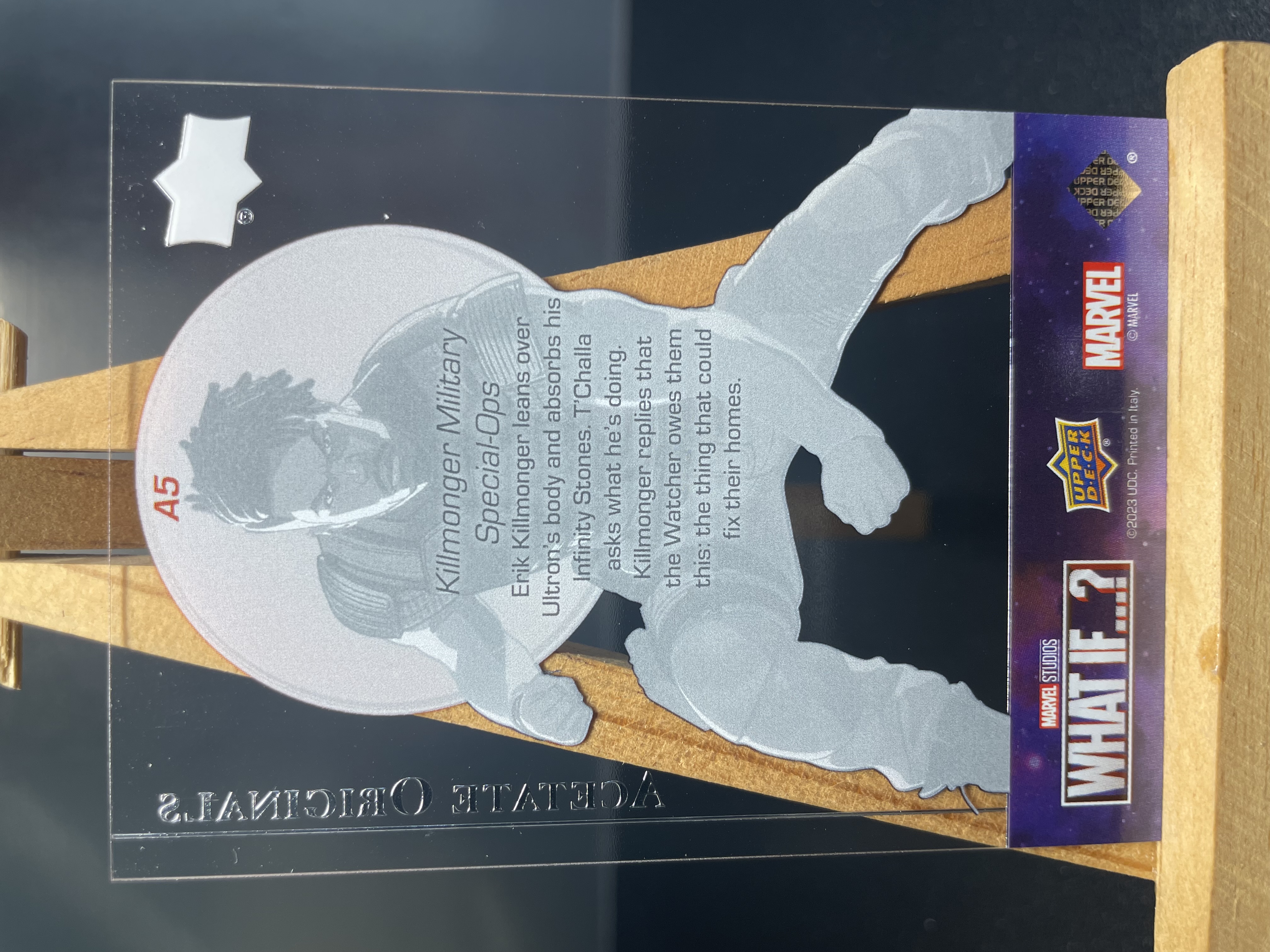 (B5)2023 UPPER DECK 透明胶片 特卡 漫威 科尔芒戈 实卡好看 收藏凑套必备 卡品如图 !!!