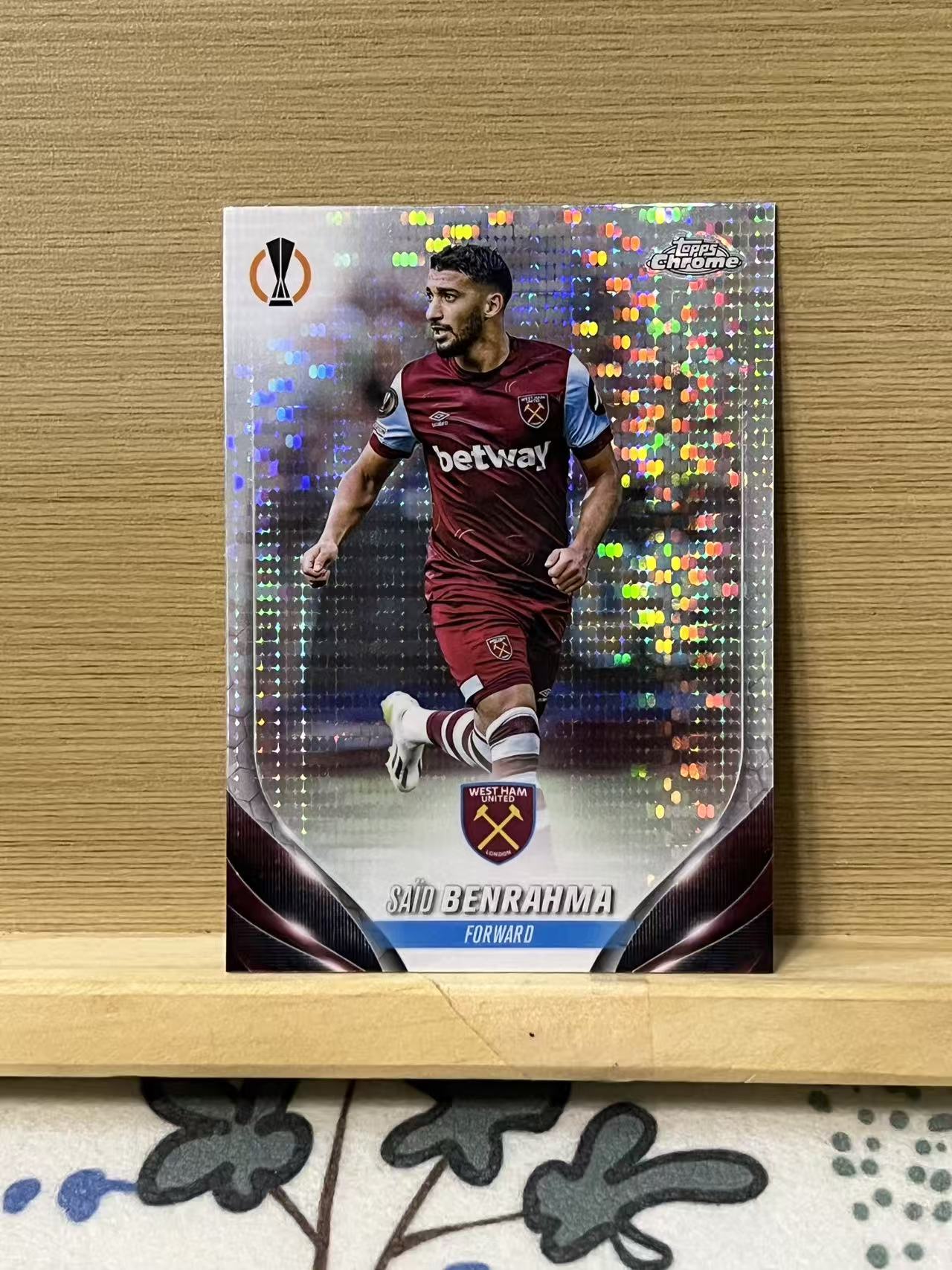 2024 Topps Chrome Said Benrahma 本拉赫马 西汉姆联 脉冲折 欧冠 银折 实卡精美 卡品如图 LZ3