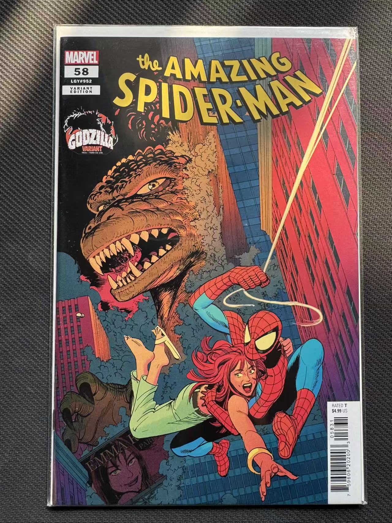 2025 Marvel 美漫 杂志期刊 蜘蛛侠 哥斯拉变体 官方漫画 美漫期刊 杂志书刊 变体、贸易、小标 带膜带背板