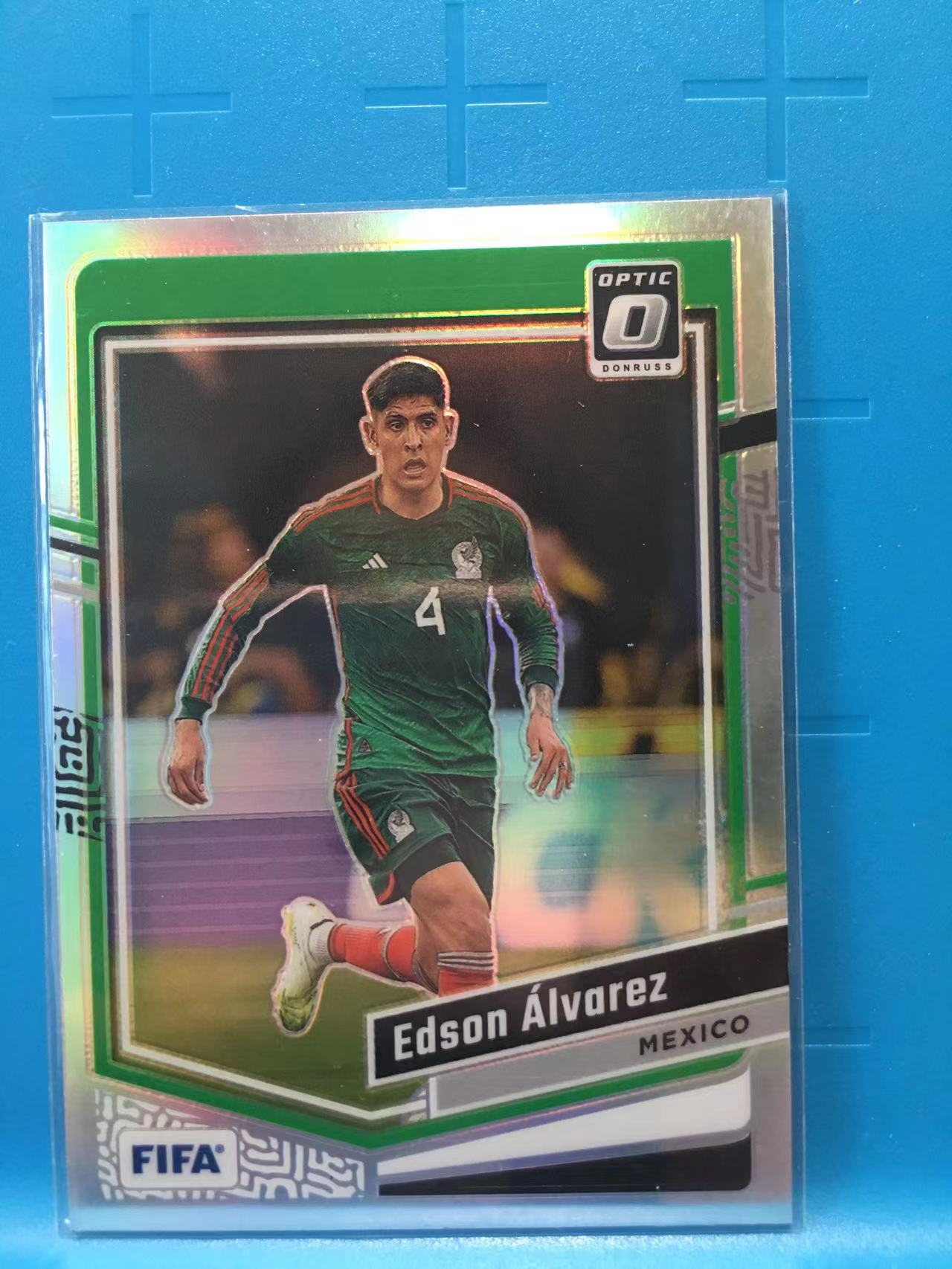 2023-24 Panini Donruss Edson Alvarez 埃德森 阿尔瓦雷斯 墨西哥  FIFA 杜蕾斯Optic 银折 卡品如图 W015B