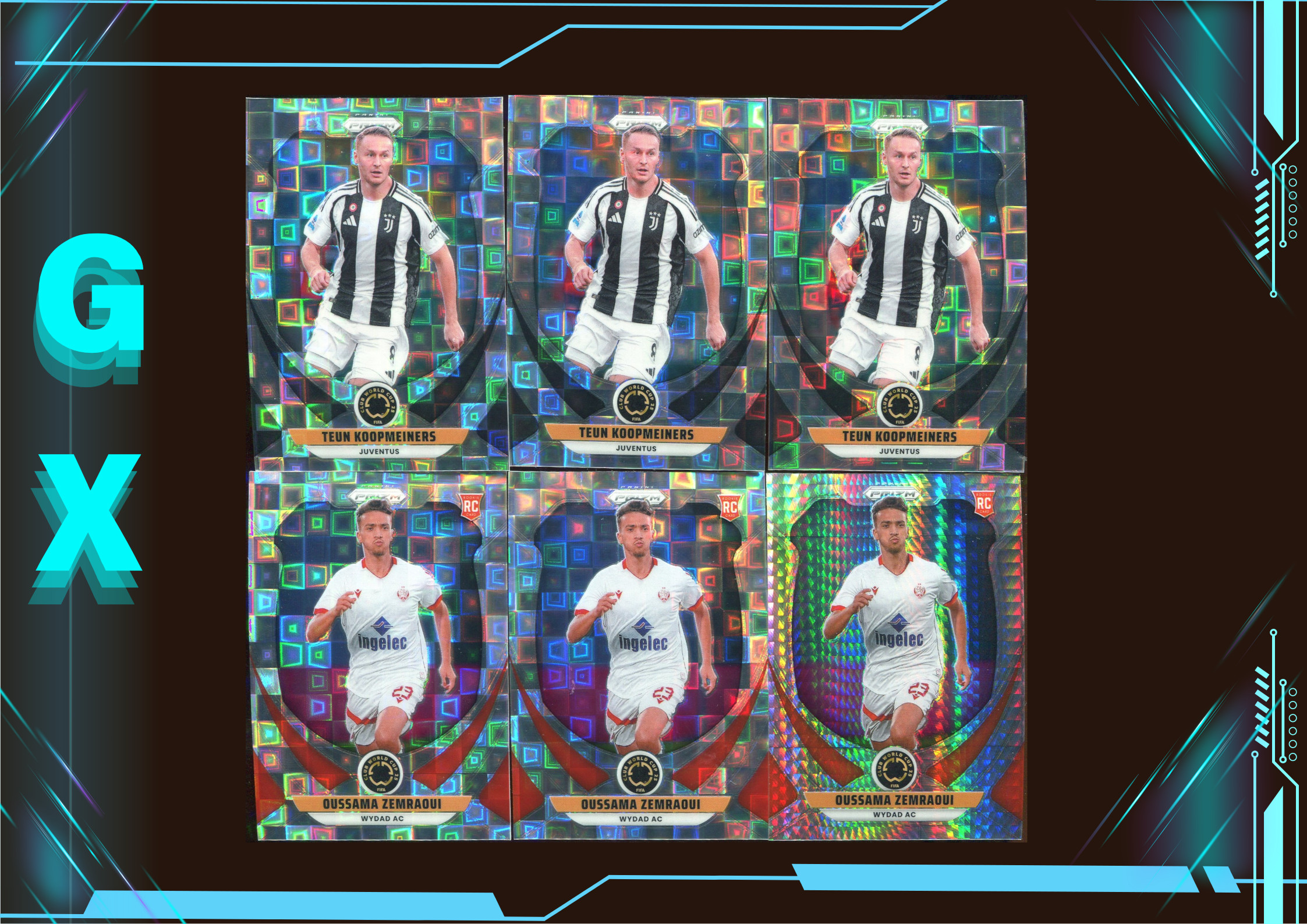 2025 Prizm Fifa Club World Cup系列 特恩·库普梅纳斯 Teun Koopmeiners & 奥萨马·泽姆劳伊 折射 打包 !【钩玄卡店】Will