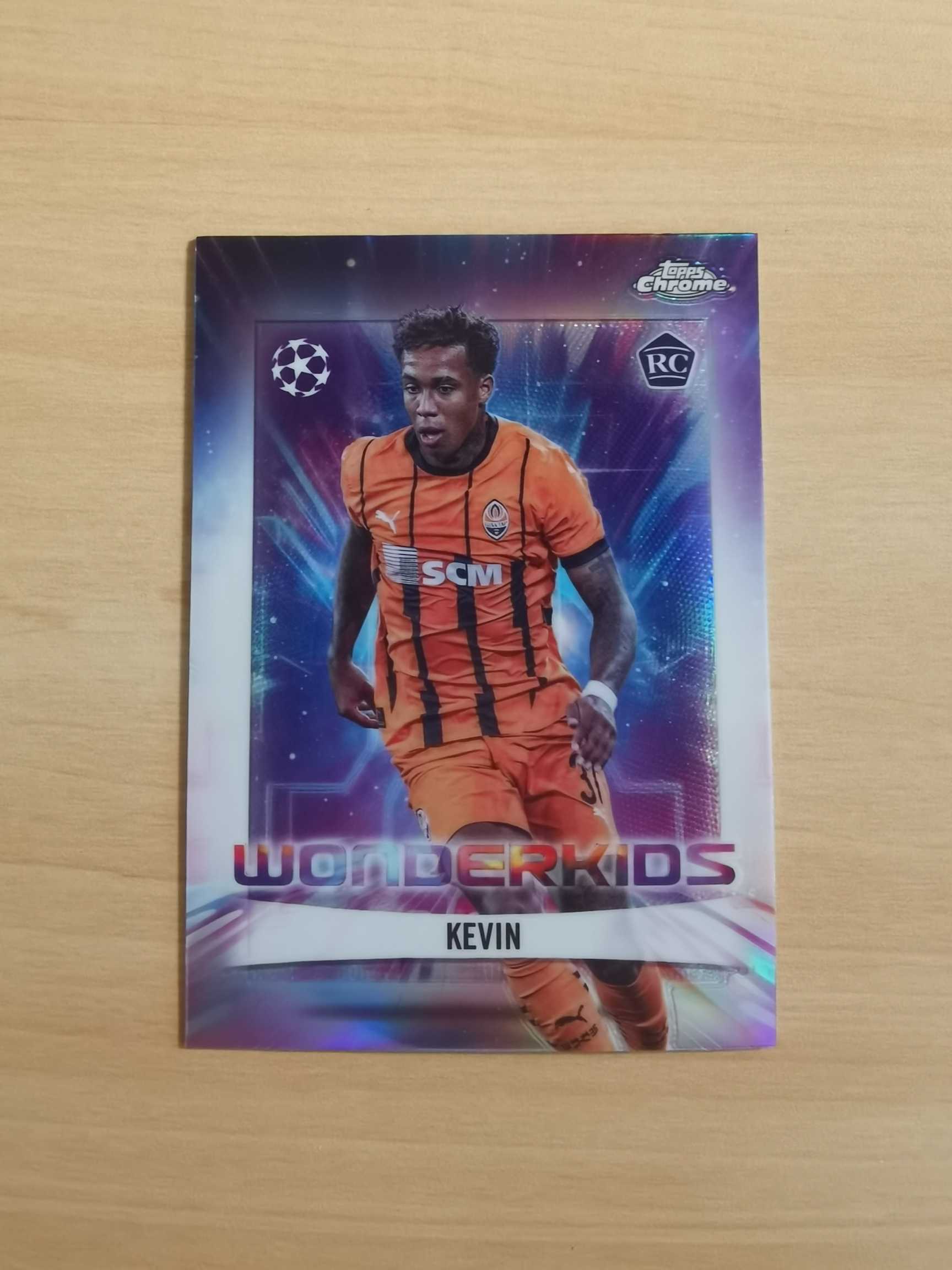 2025 Topps Chrome Kevin 欧冠 tc 顿涅茨克矿工 凯文 新秀 rc 神奇小妖特卡 银折 折射