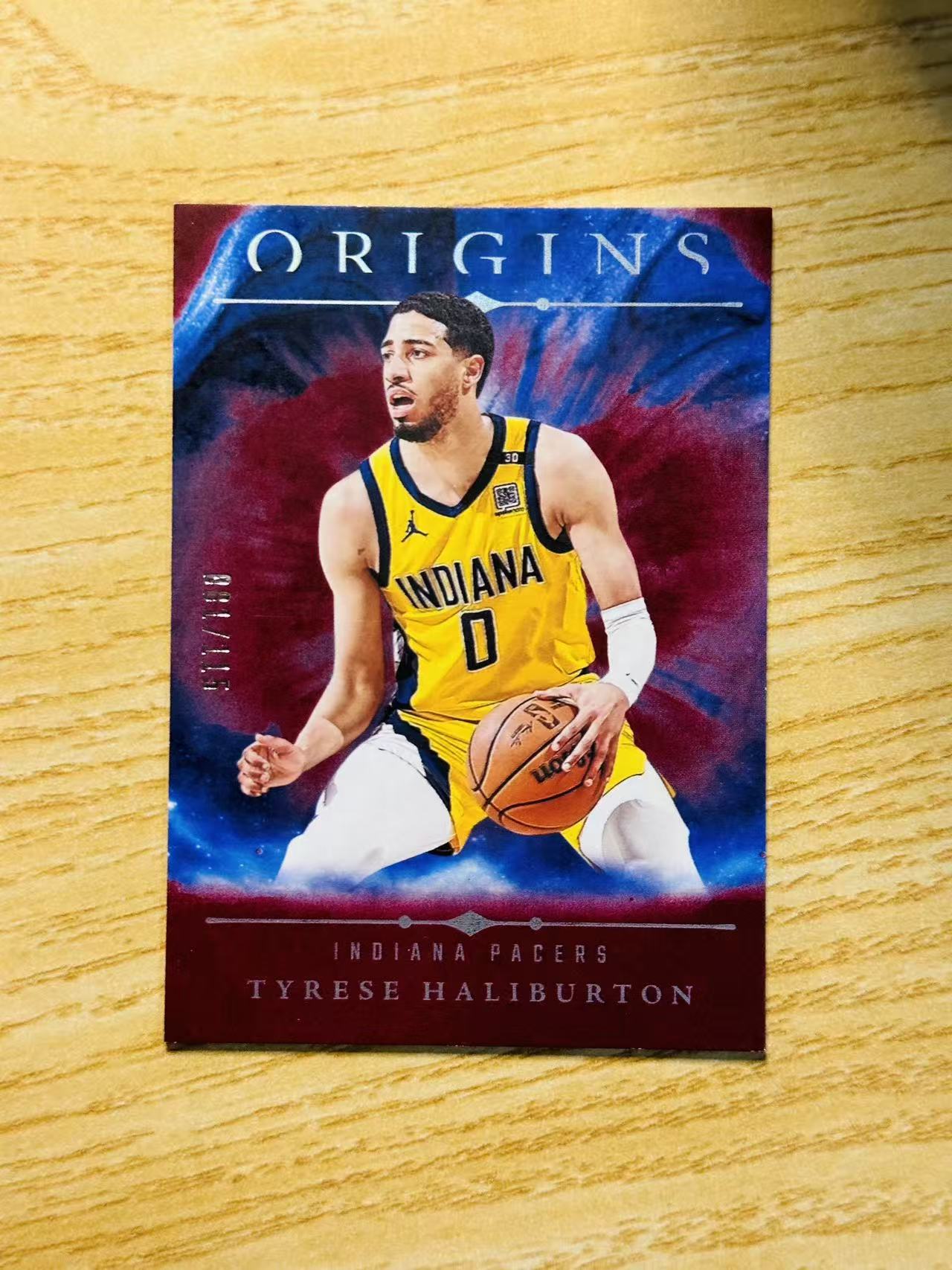 2024-25 Panini Origins Tyrese Haliburton 嘿嘿代卖 起源 泰雷塞 哈利伯顿 红酒折 115编 步行者 收藏必备