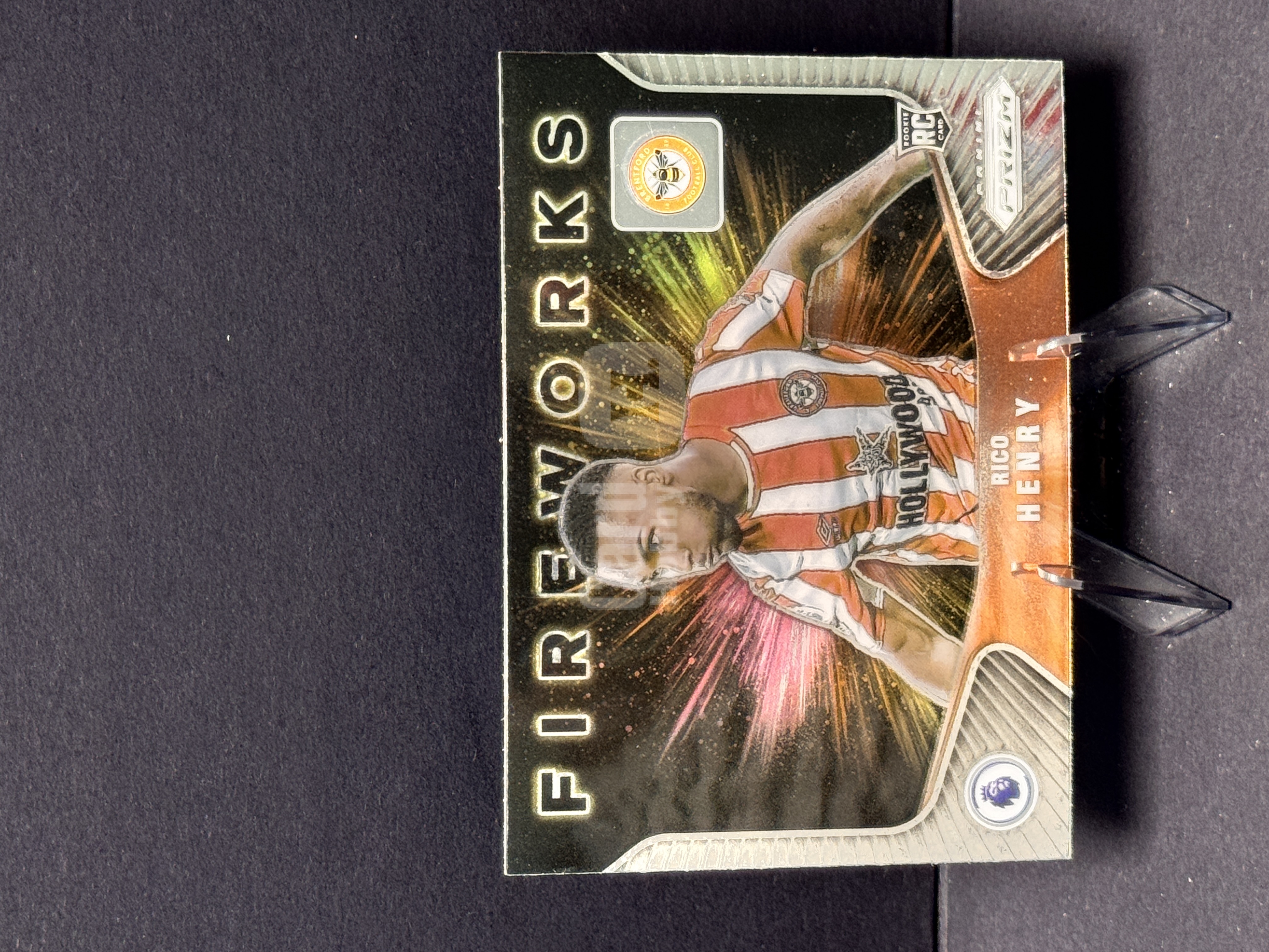 2021-22 Panini Prizm Rico Henry RC 英超 PZ 布伦特福德 里科 亨利 新秀 Fireworks 烟花特卡 实卡精美 卡面边角划痕瑕疵 卡品如图【代卖】AG1-4