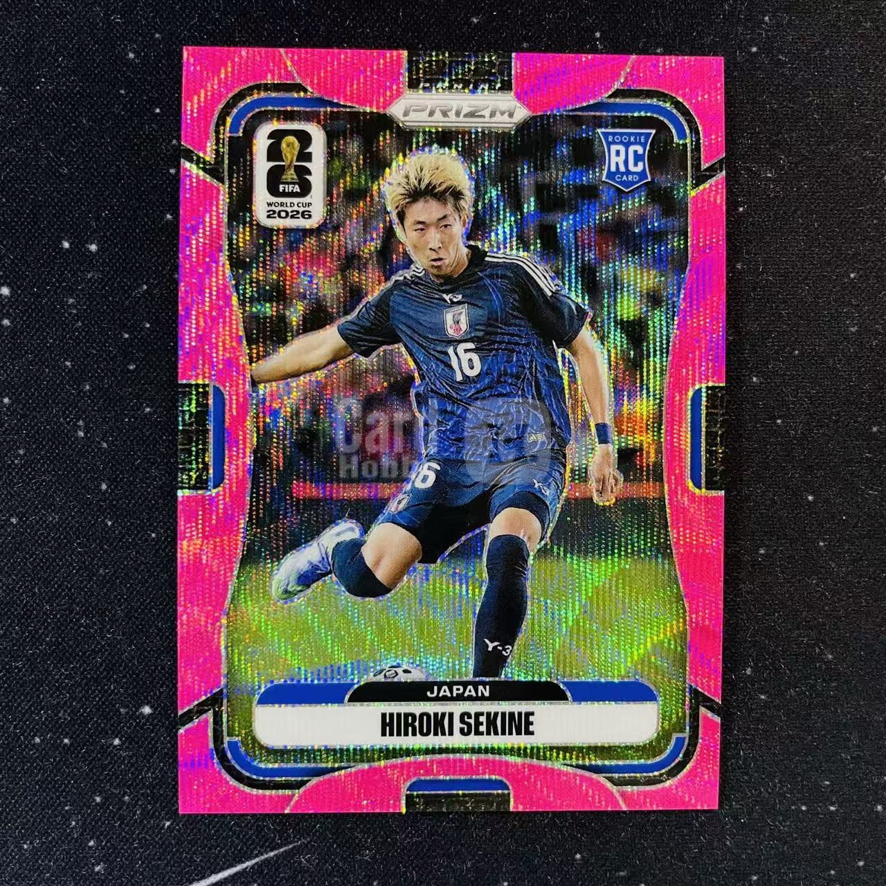 2026 Panini World Cup Prizm 世界杯PZ HIROKI SEKINE RC 日本 新秀 关根大辉 粉波纹折 45编 兰斯 微痕边角微白 洛北拍卖 HYyang5257地