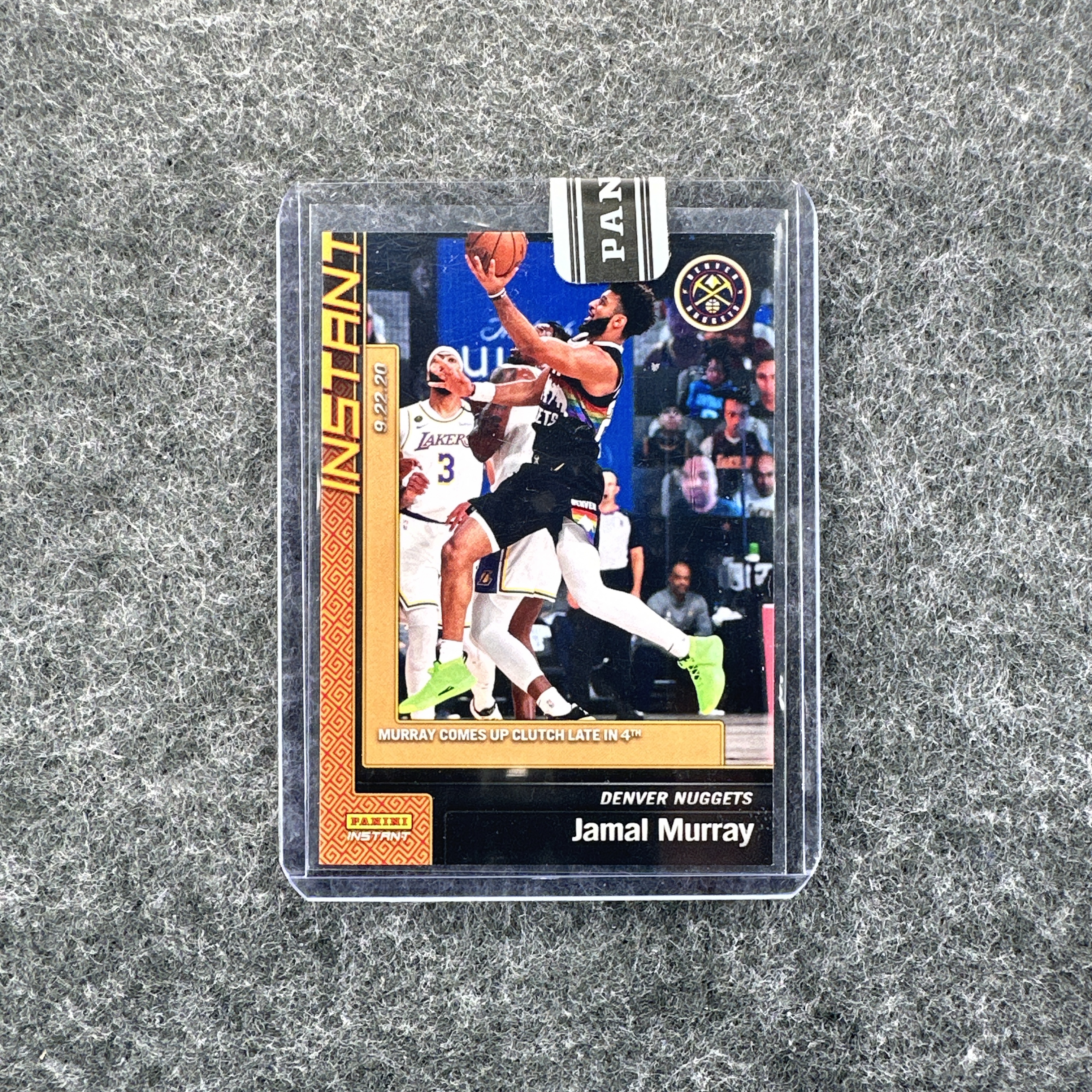 【小卡册寄售】2019 Panini Instant 丹佛掘金 贾马尔 穆雷 原封夹 官网限时订购 黄平行 88编 Jamal Murray #BSB
