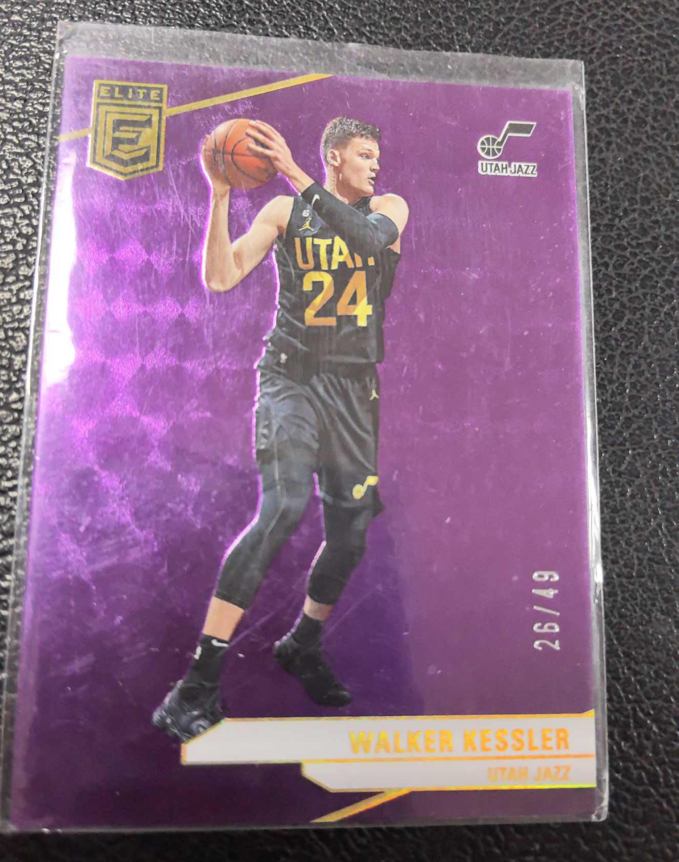 2023-24 沃克 凯斯勒 49编 精英 爵士 紫平行 爆炸 折 10-7
