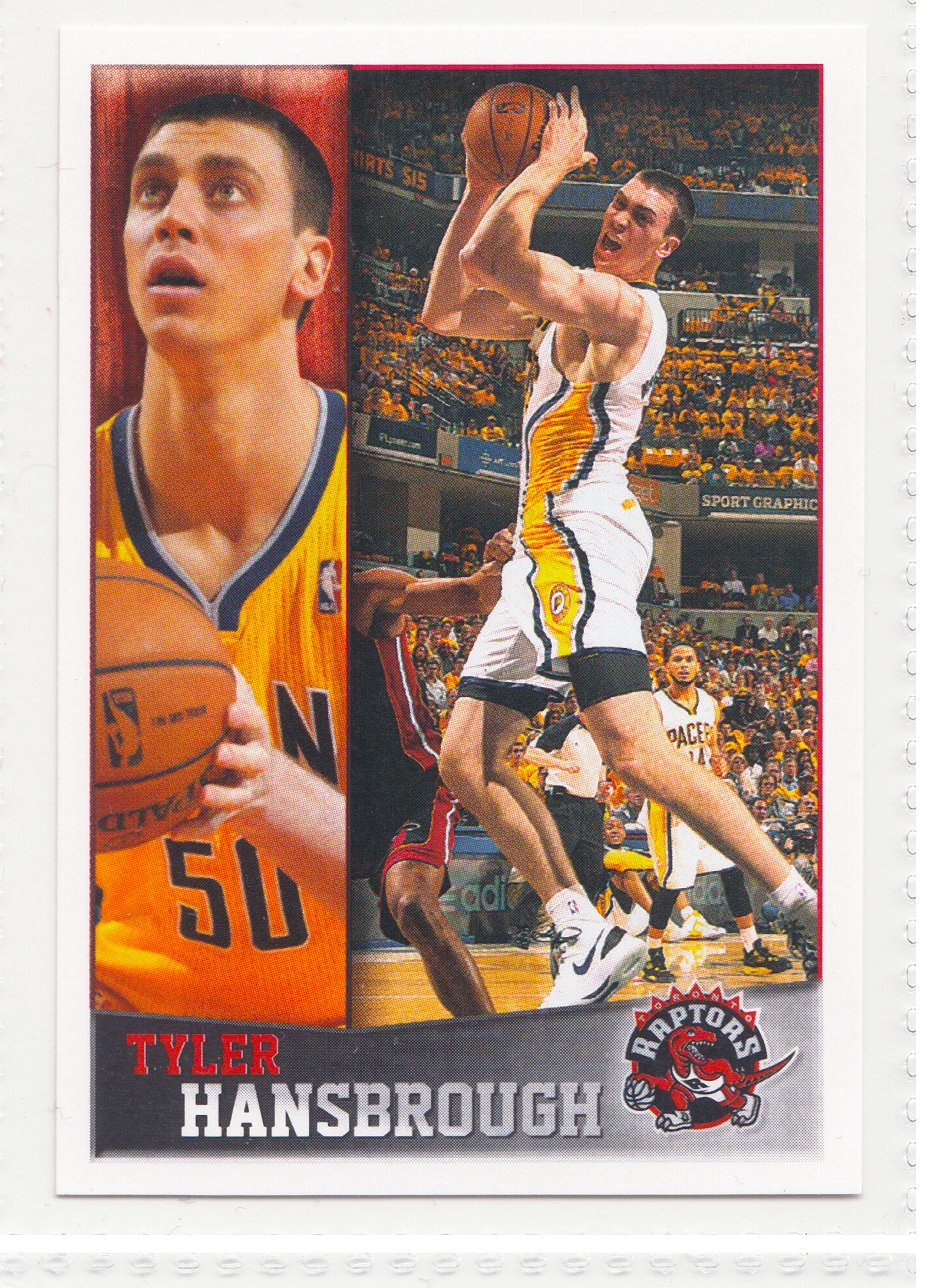 【ABC1 Card Market】2013-14 Panini NBA Sticker Collection Tyler Hansbrough 泰勒 汉斯布鲁 Toronto Raptors 多伦多猛龙 #46 收藏贴纸 TZ26159