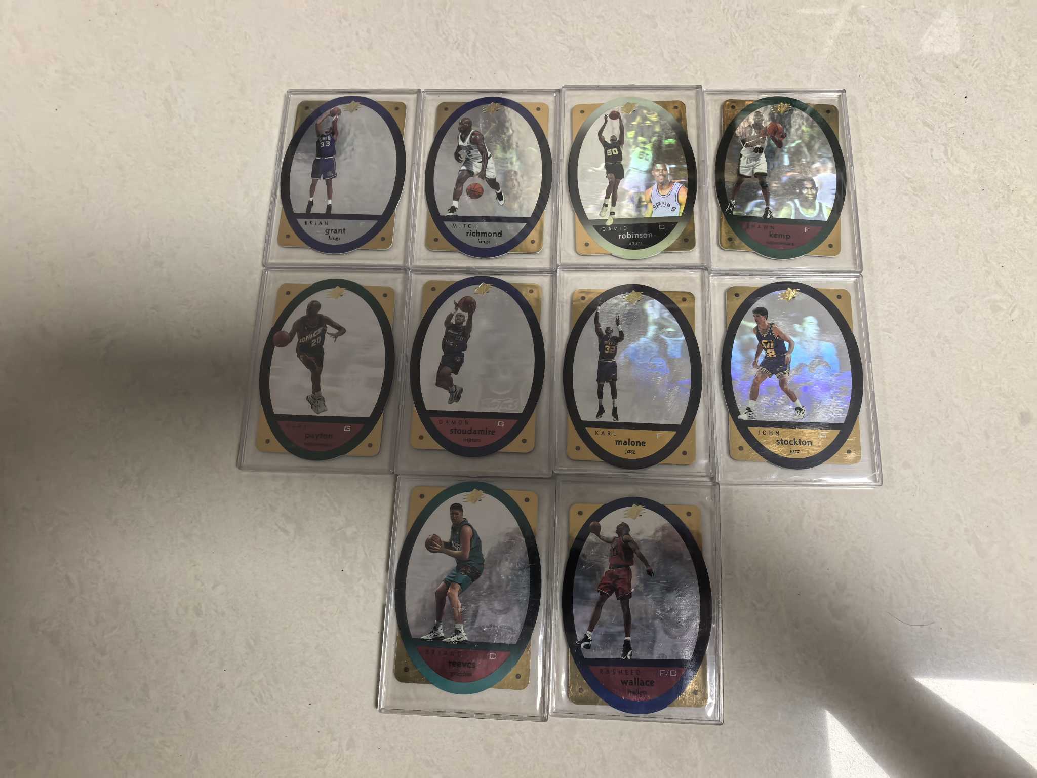 【套卡王】1995-96 upper deck spx系列 元年 大比例 金蛋 全套50张齐 乔丹 魔术师 斯托克顿 马龙 大热新秀 加内特等 影息设计 大比例 不保金标 (不累计)