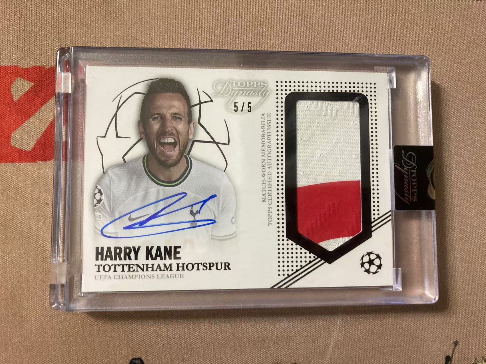 2022-23 Topps Dynasty 王朝 Harry Kane 热刺 英格兰队长 现拜仁慕尼黑前锋 哈利 凯恩 5/5尾编 卡签 原封 ...