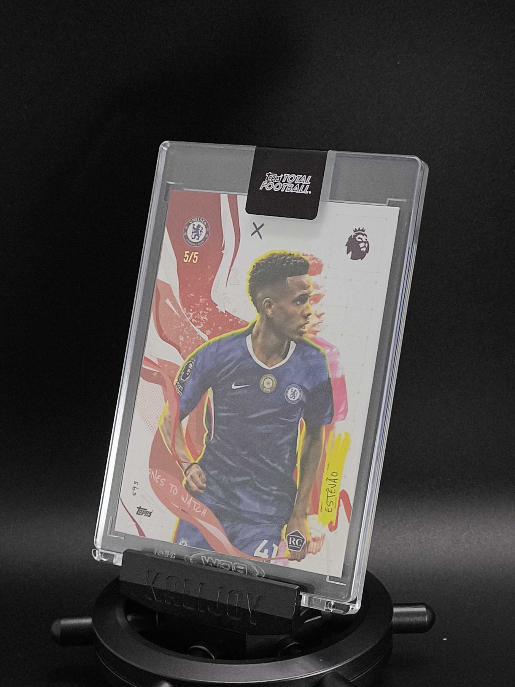 2025-26 Topps Total Football Estêvão RC 埃斯特旺 切尔西超新星 埃斯特旺 切尔西 蓝军 巴西 5/5编 尾编 TTF 原封砖