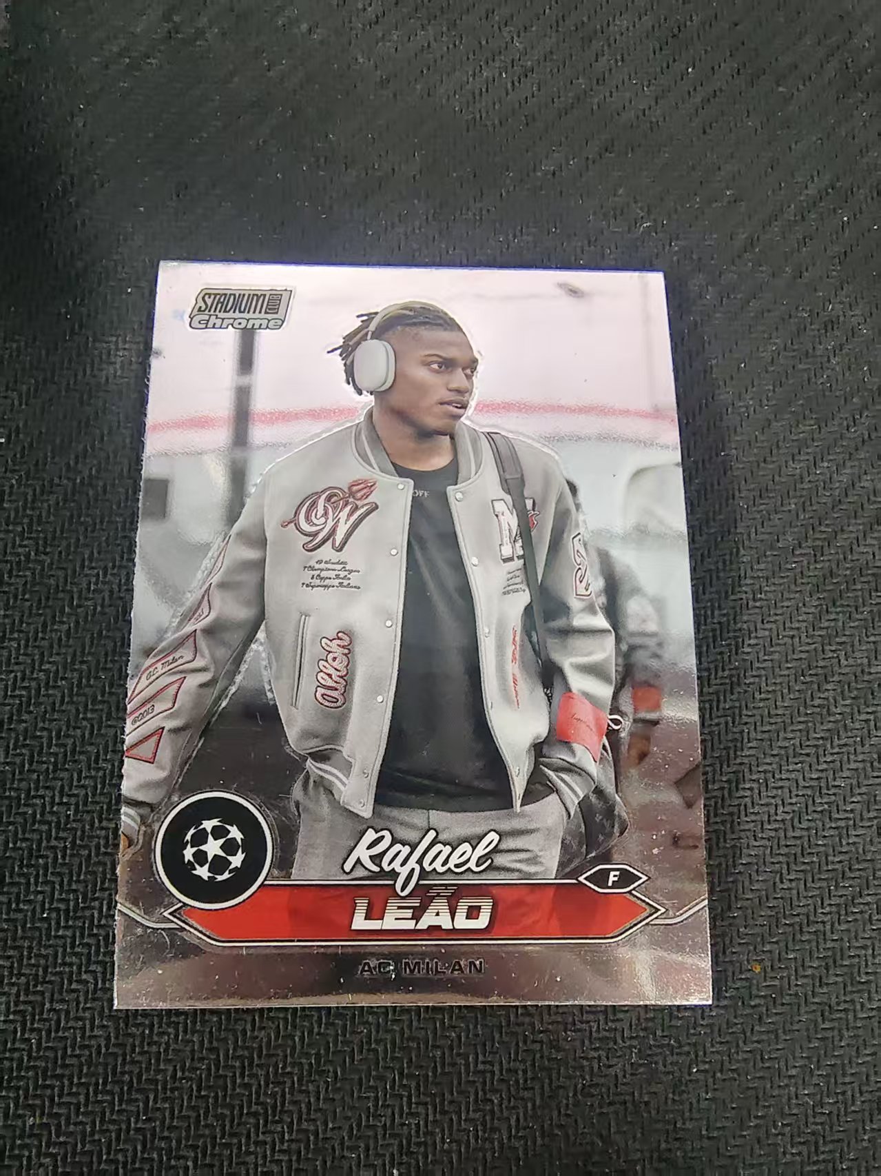【可合并,不累计】2024 Topps Stadium Club Chrome Rafael Leao AC米兰 葡萄牙 莱奥 竞技场 欧冠 划痕 边角瑕疵 #22