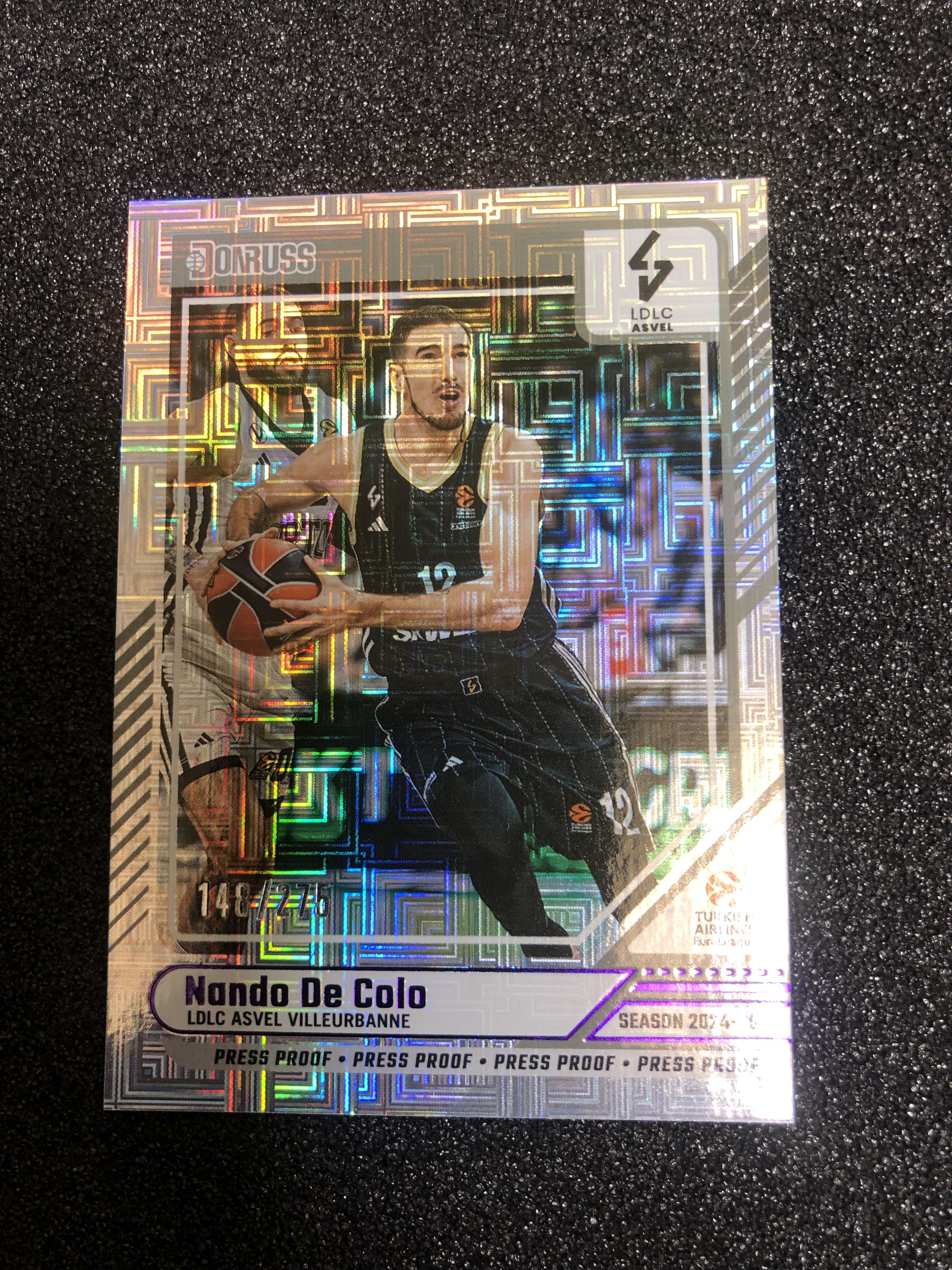 2024-25 Panini Donruss Nando de Colo 欧洲篮球联赛 南多 德科洛 275编 mojo折 148/275 卡品如图 凑套收藏必备