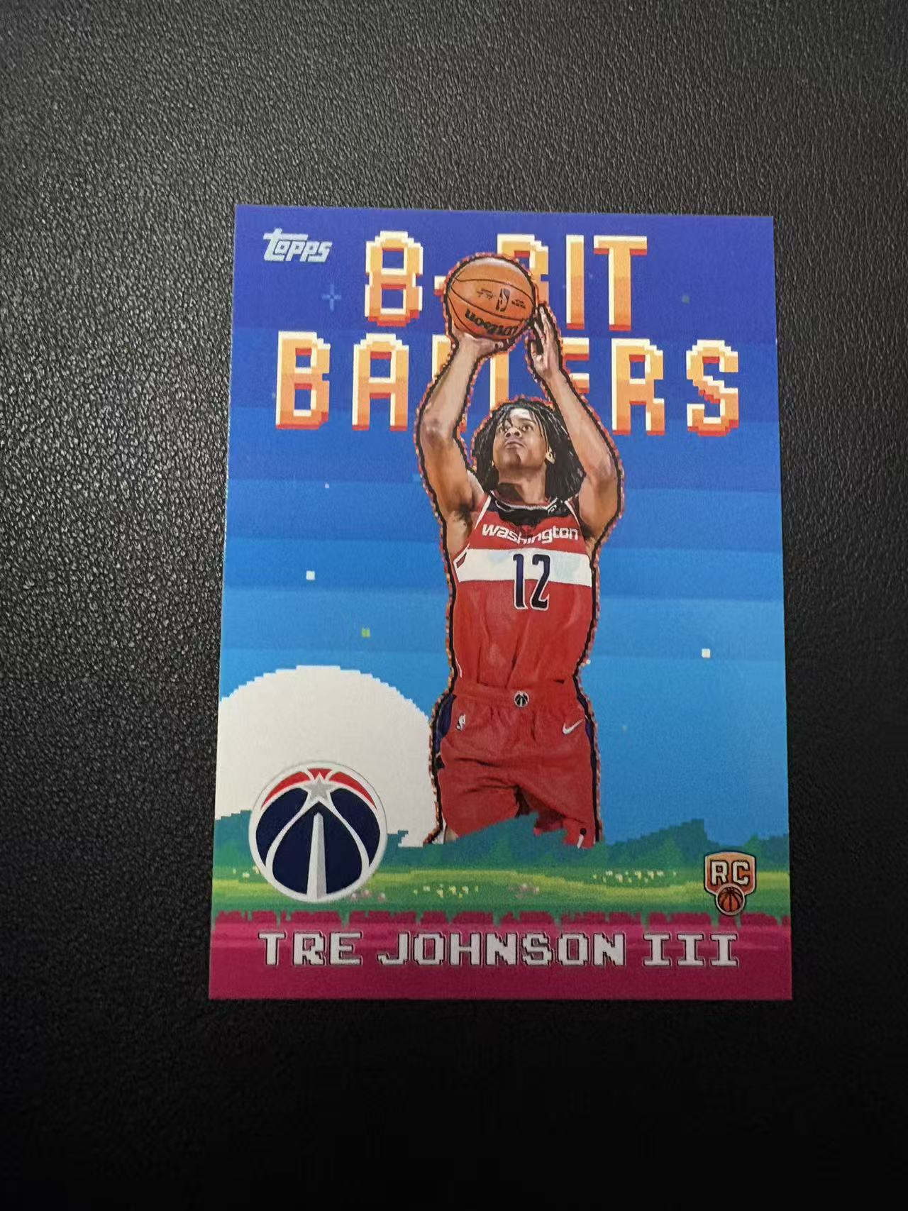 2025 Topps flagship Tre Johnson RC 特雷 约翰逊 新秀 8-bit ballers 特卡 专收必备 卡品如图 N2