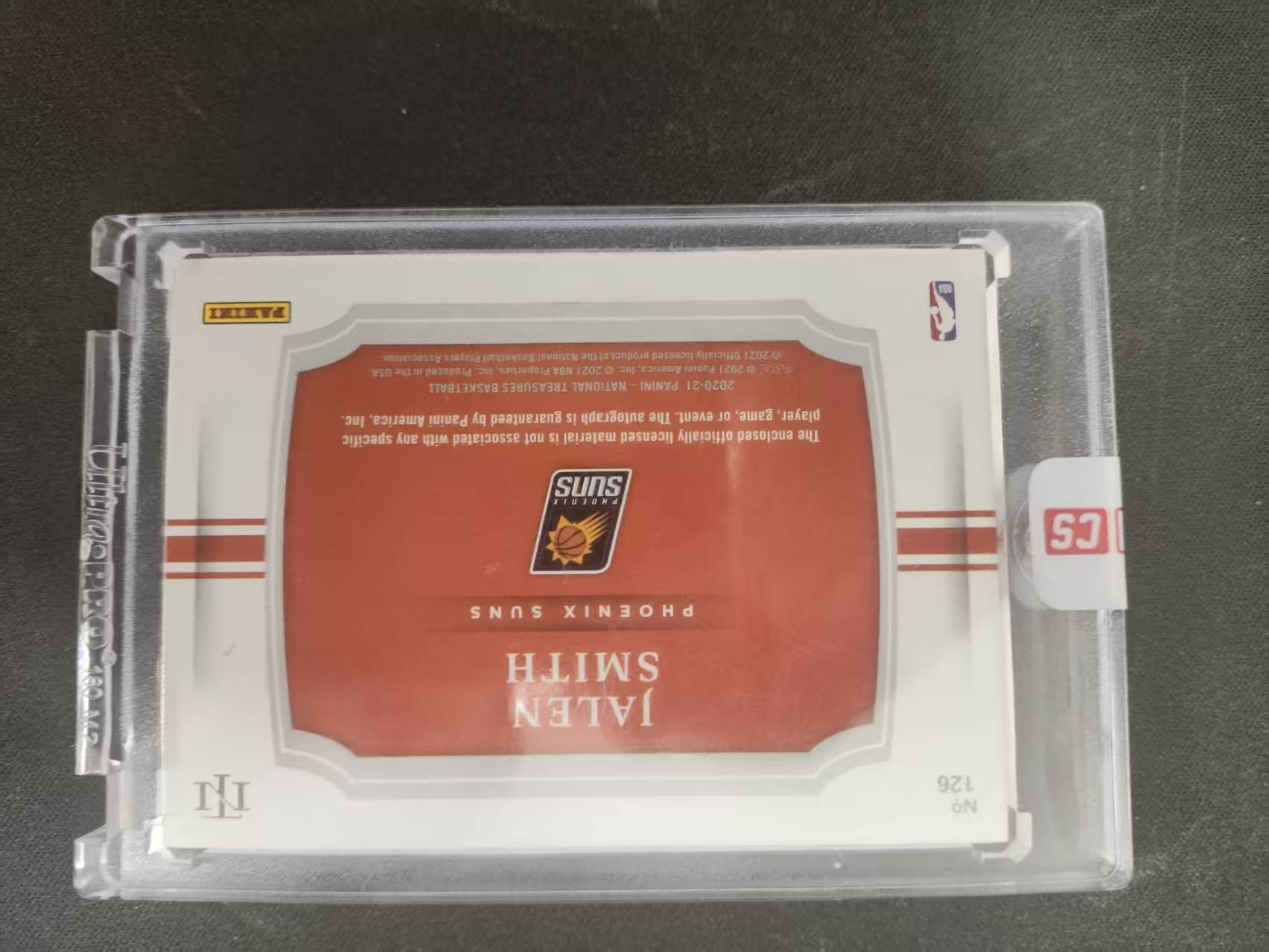 2020-21 Panini National Treasures Jalen Smith RC 国宝 太阳 杰伦史密斯 新秀 RPA 75编 原封砖 签字 卡签 物料 大窗patch 卡品如图