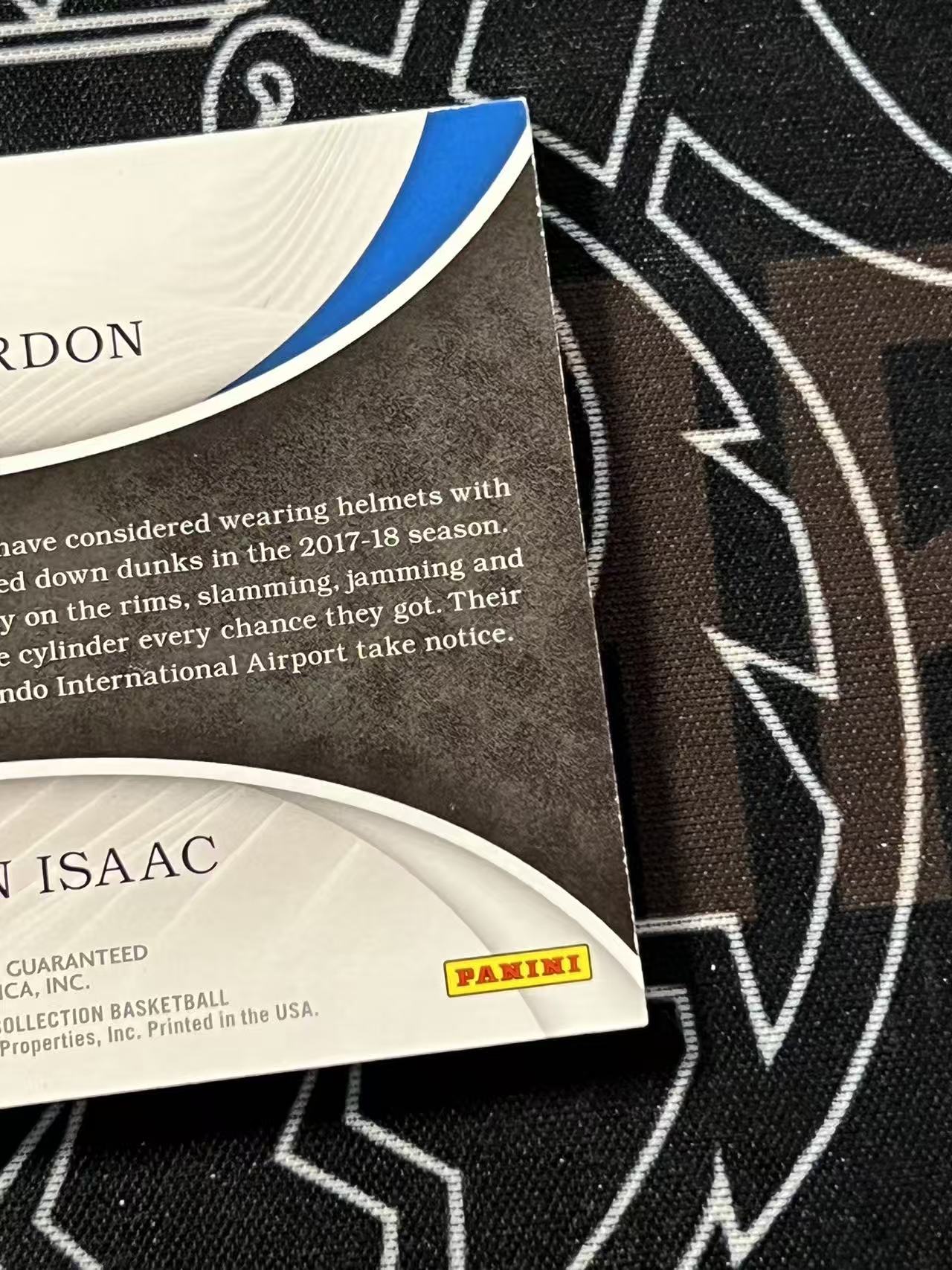 2017-18 Panini Immaculate Aaron Gordon RC 【UTF球星卡】fr4 阿隆 戈登 艾萨克 魔术 新秀 爱咪咪 49编 双人签字 卡签 瑕疵如图