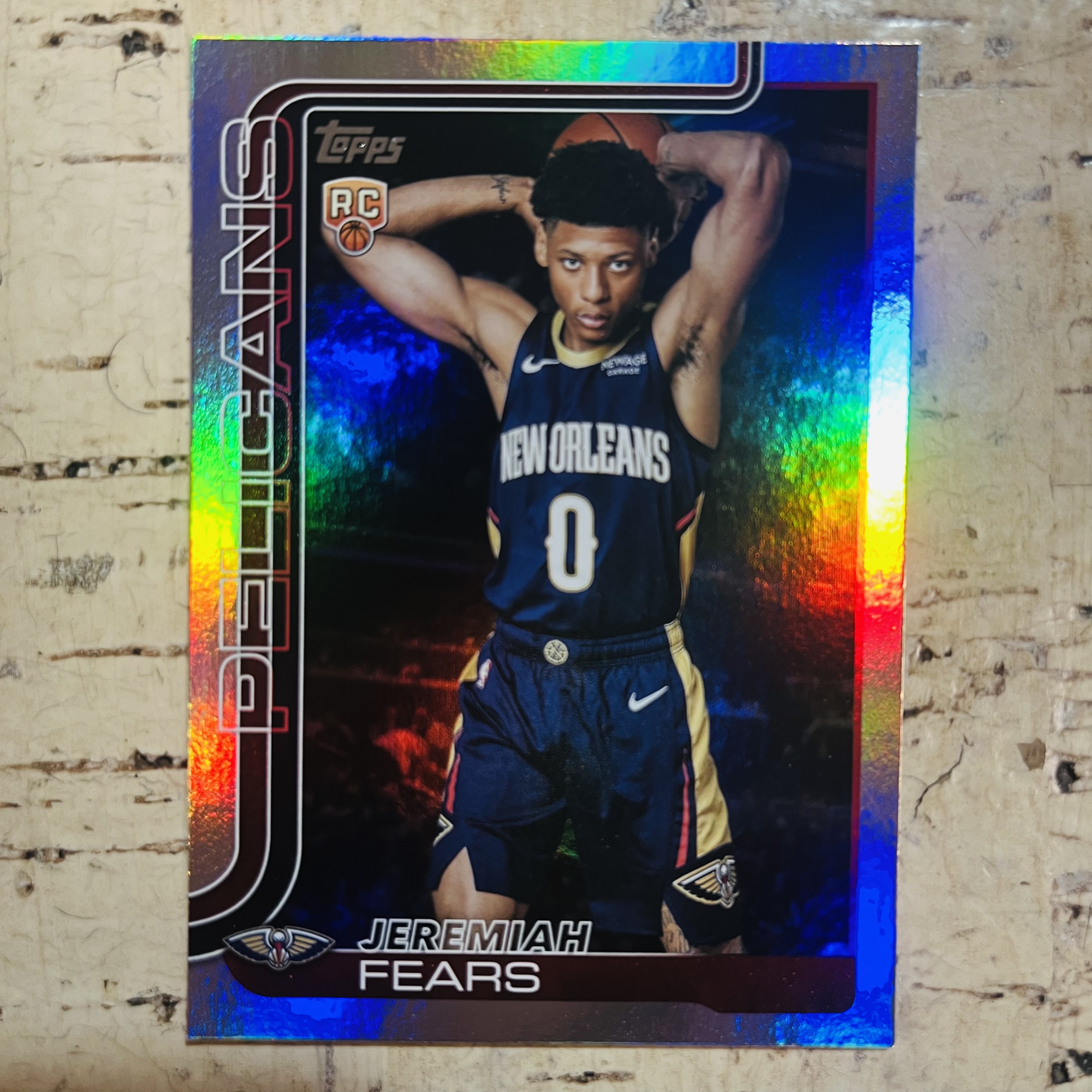 2025-26 Topps Flagship Jeremiah Fears RC 新秀 鹈鹕 费尔斯 菲尔斯 正银折 银折射 holo折 稀有折射 凑彩虹必备【小卡迷拍卖 可累积半年】