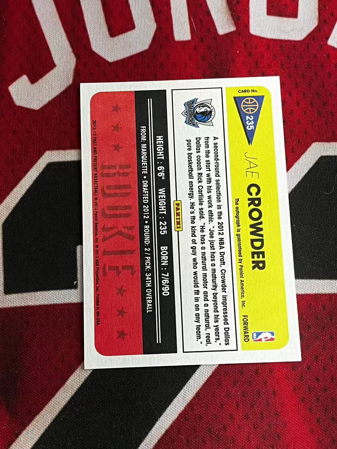 【接寄拍】2012-13 APNINI PAST AND PRESENT 独行侠 新秀RC 贾克劳德 签字卡 新秀签 专收凑套必备【烂臭嘴拍卖】